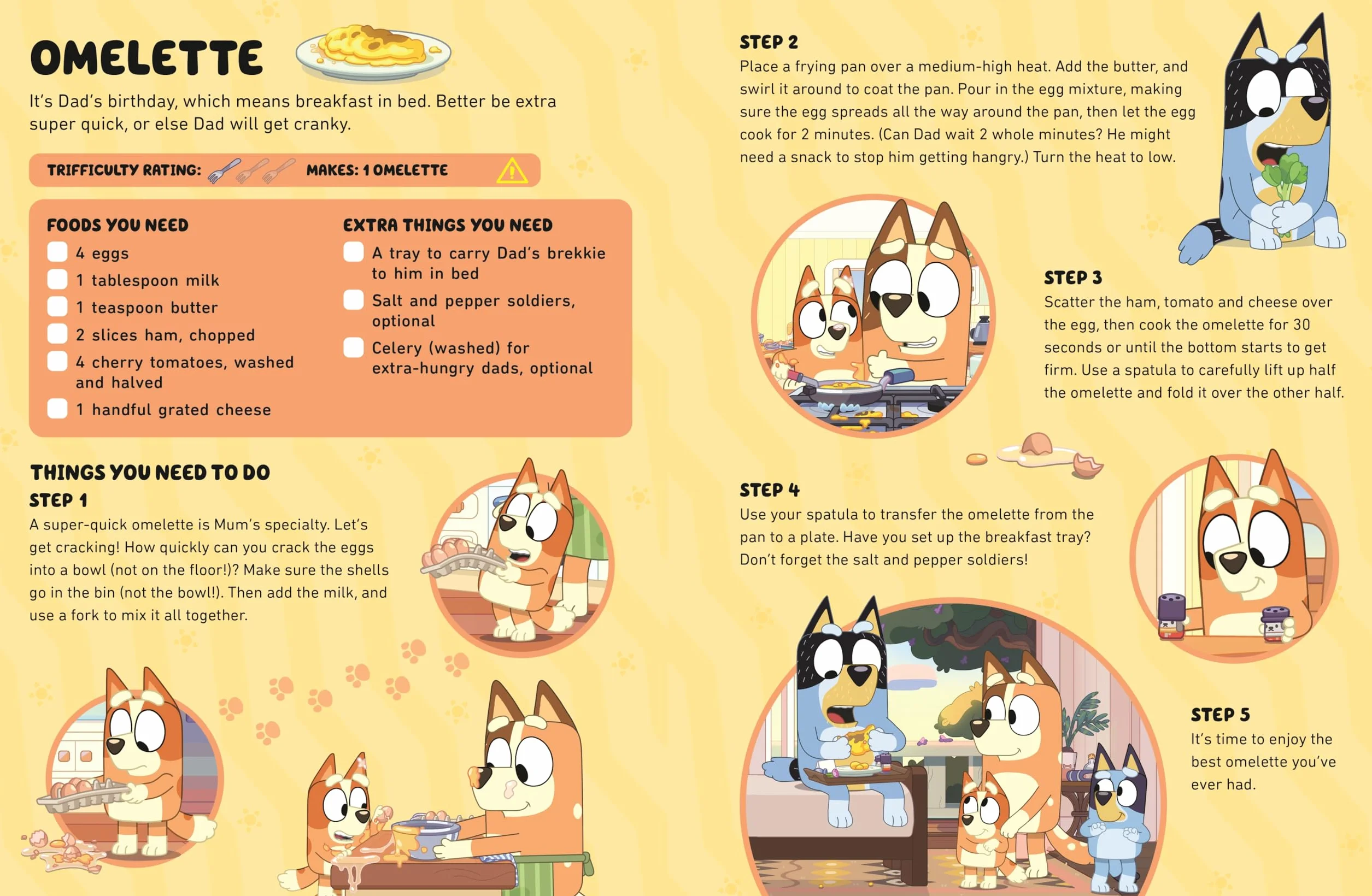 Bluey and Bingo’s Fancy Restaurant Cookbook: A fun and easy recipe book for kids, with wipe-clean pages