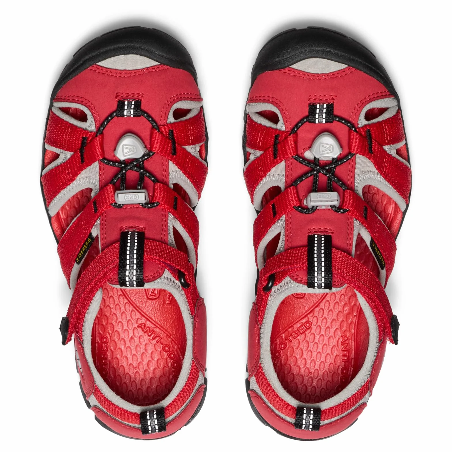 KEEN Seacamp 2 CNX sandały unisex dla dzieci i młodzieży, Czerwony Ribbon Red Alloy, 34 EU