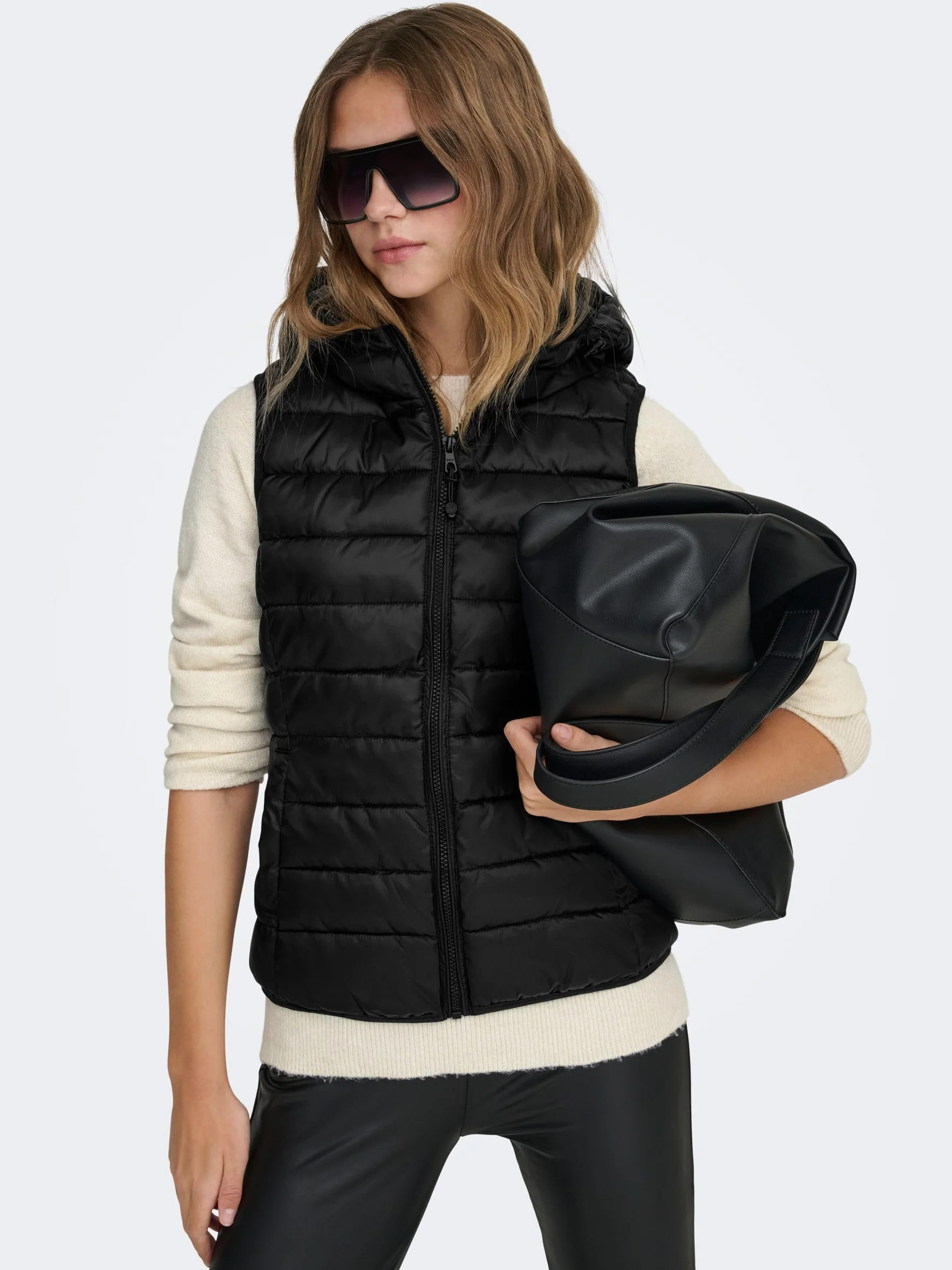 Only Kobiety Onldemy Kamizelka, Czarny, M