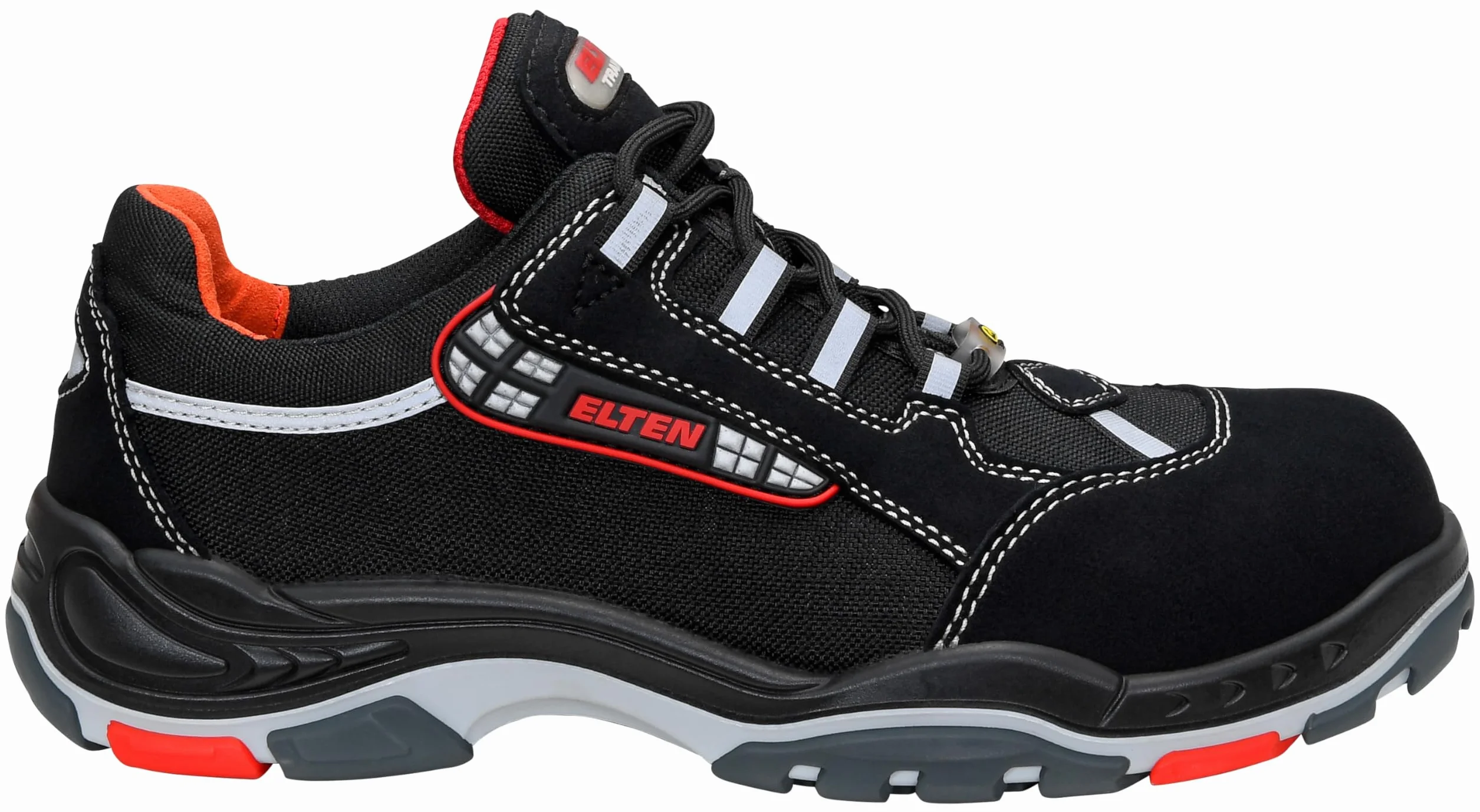 ELTEN Elten Buty ochronne Senex Esd S3, męskie, sportowe, lekkie, czarne, nosek z tworzywa sztucznego - buty ochronne Uniseks