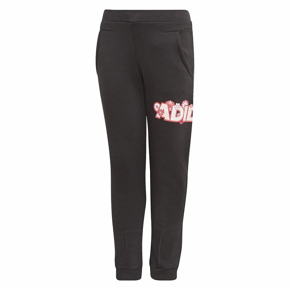 adidas LG FLEECE PNT - Sportowe spodnie Dziewczynki