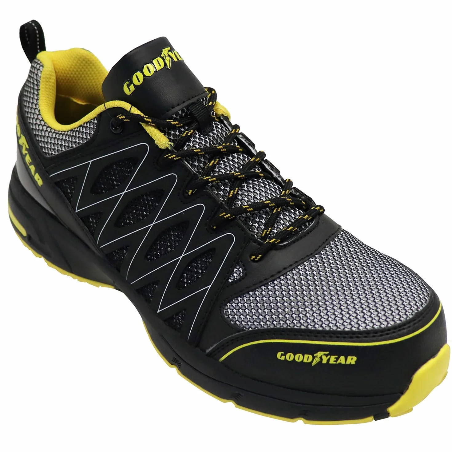 Goodyear Mężczyźni Metallfreie Arbeitssicherheit Trainer Mit Non Metallic Stoffkappe S1p / / Hroobuwie ochronne