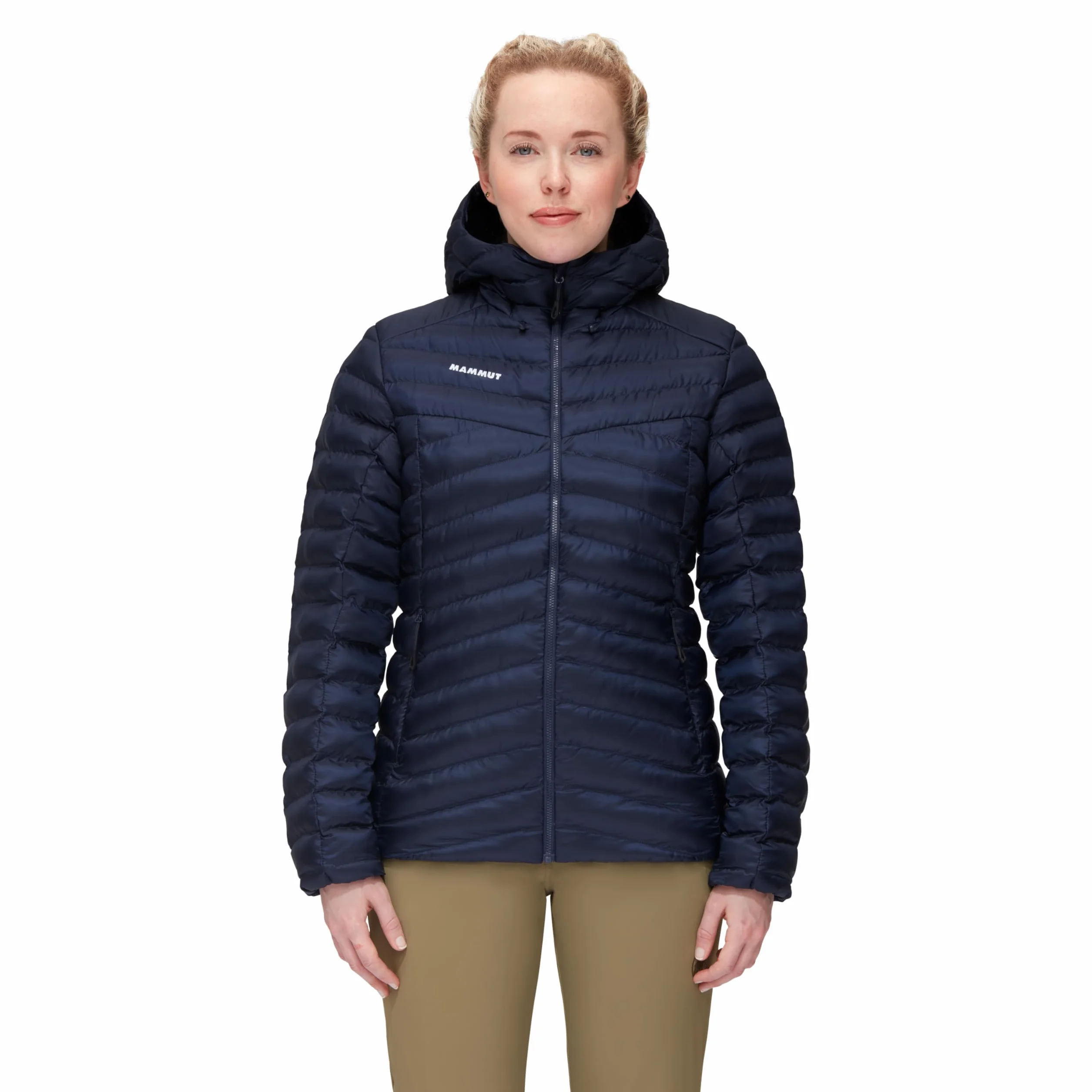 Mammut Albula IN Hooded Jacket Women – Damska Izolowana Kurtka z Kapturem | Puchowa i Lekka | Marine, Rozmiar M