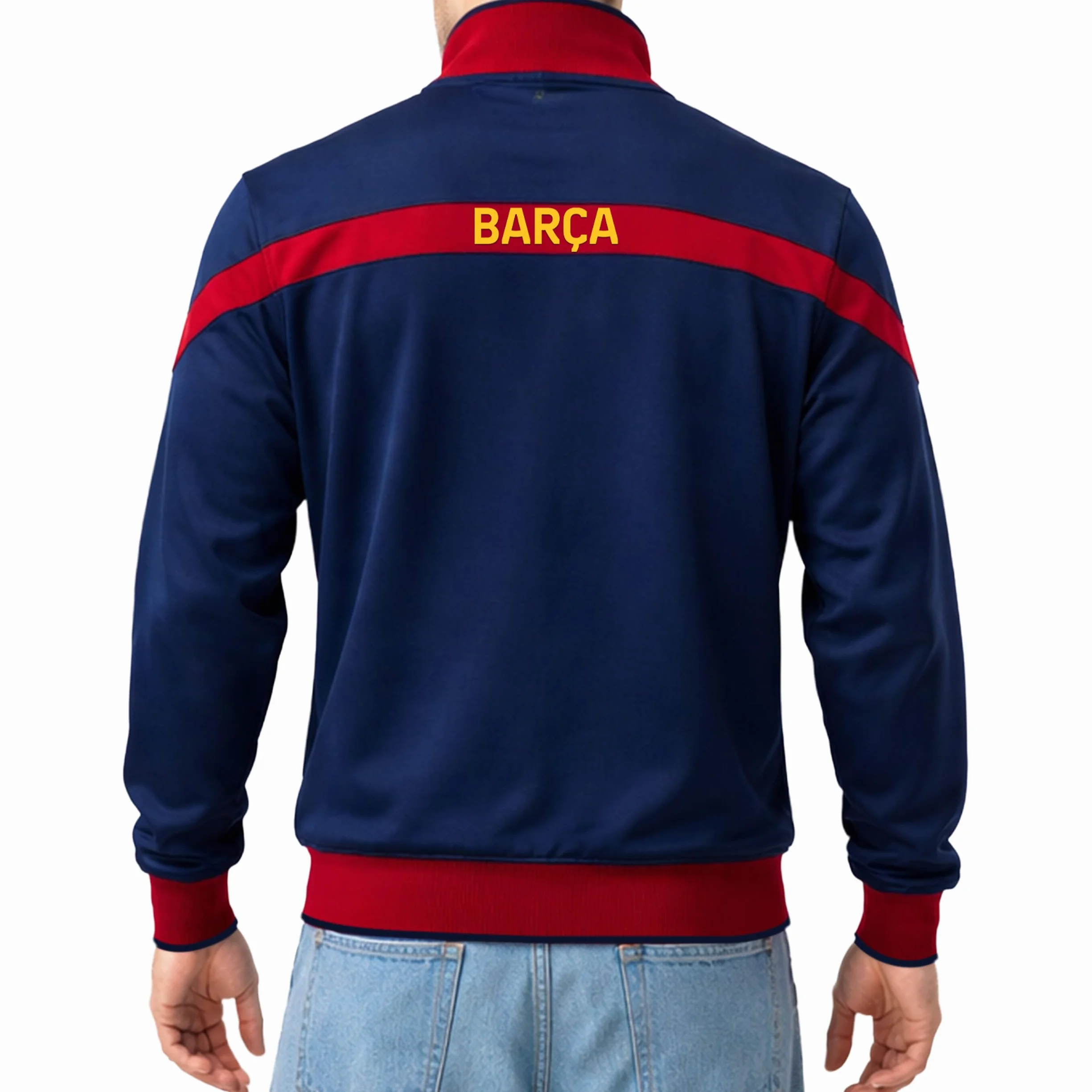 Icon Sports Kurtka treningowa z zamkiem błyskawicznym na całej długości Mężczyźni Fc Barcelona Track Jacket (1 w zestawie)