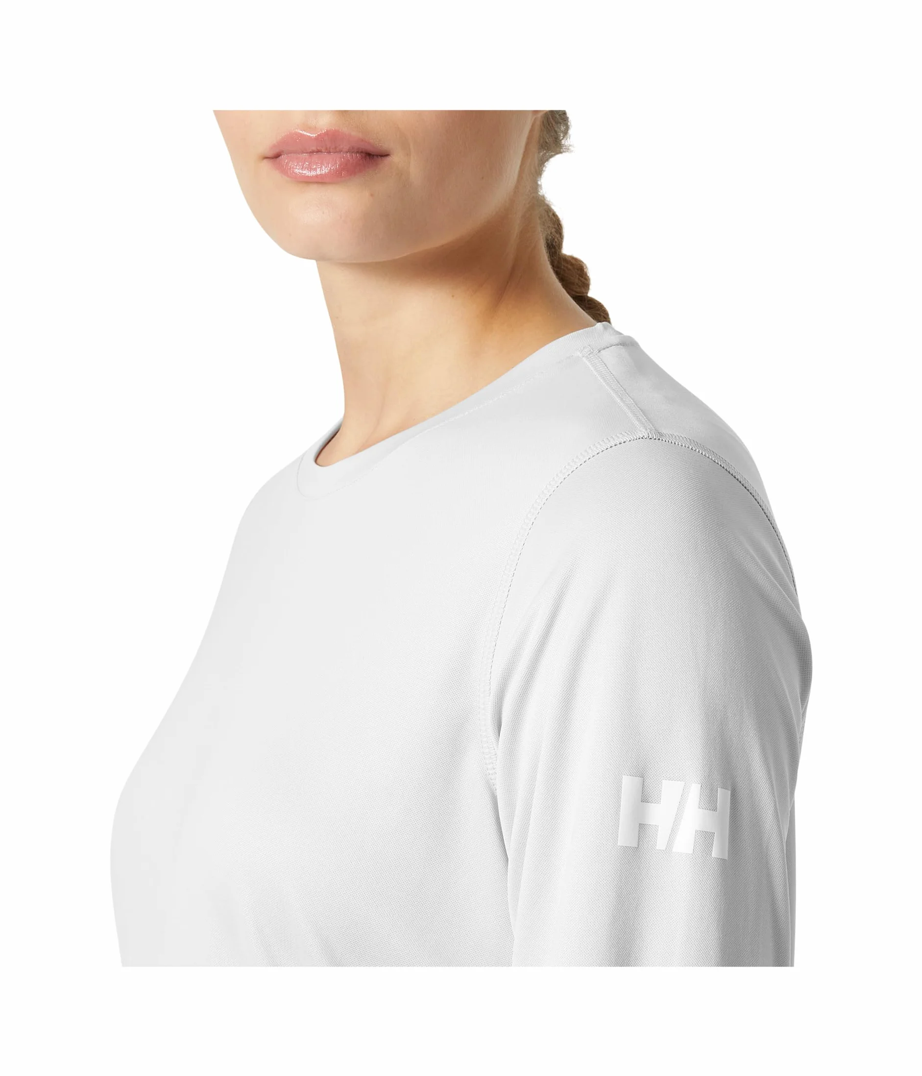 Helly Hansen Damska W HH Tech Crew LS 2.0, szara mgła, S