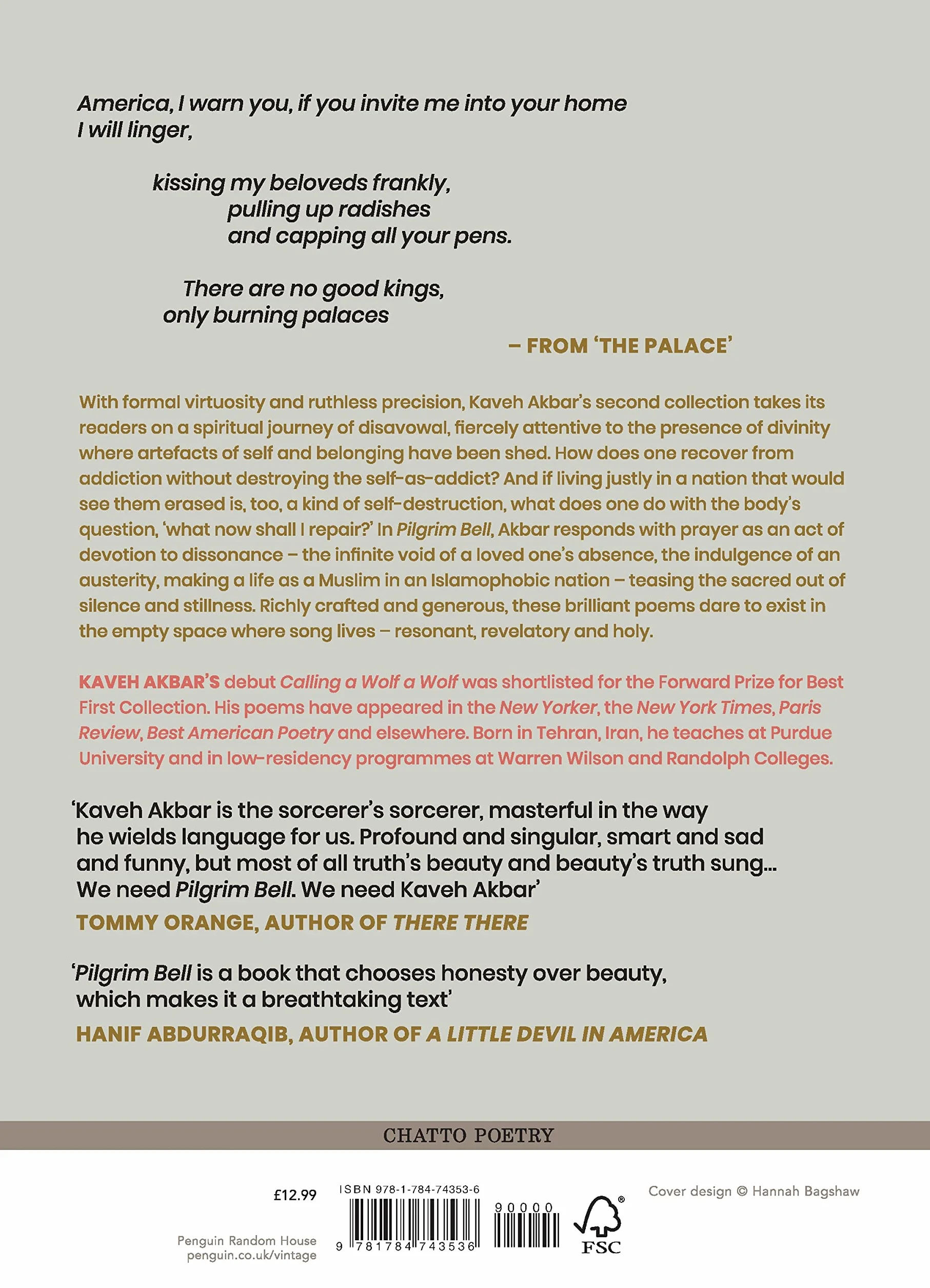 Pilgrim Bell: The acclaimed poetry collection from the prize-winning poet