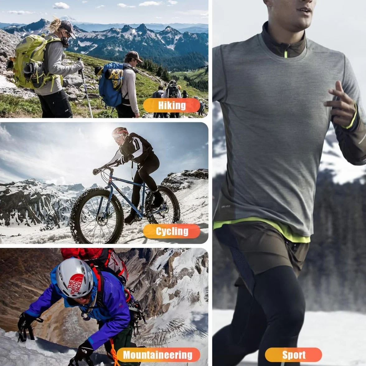 Circorld Skarpety trekkingowe dla mężczyzn i kobiet, oddychające, bawełniane, sportowe, zapobiegające powstawaniu pęcherzy, skarpety trekkingowe do biegania, tenisa, skarpety robocze, 3 pary
