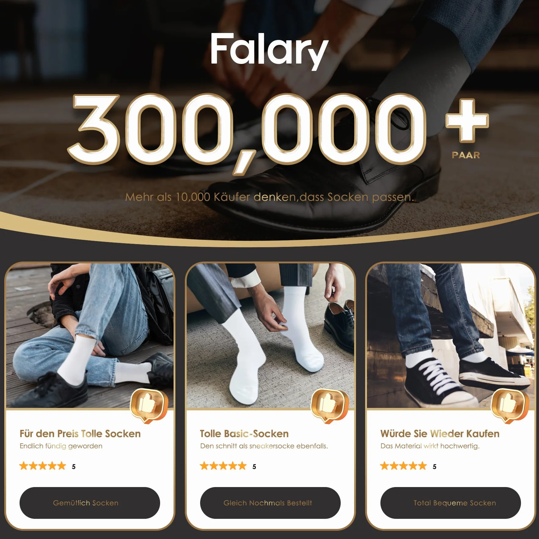 FALARY Zestaw 12 czarnych,par skarpet męskich i damskich miękkich i oddychających, rozmiar 43–46, 39–42, 47–50, 35–38, męskie skarpety