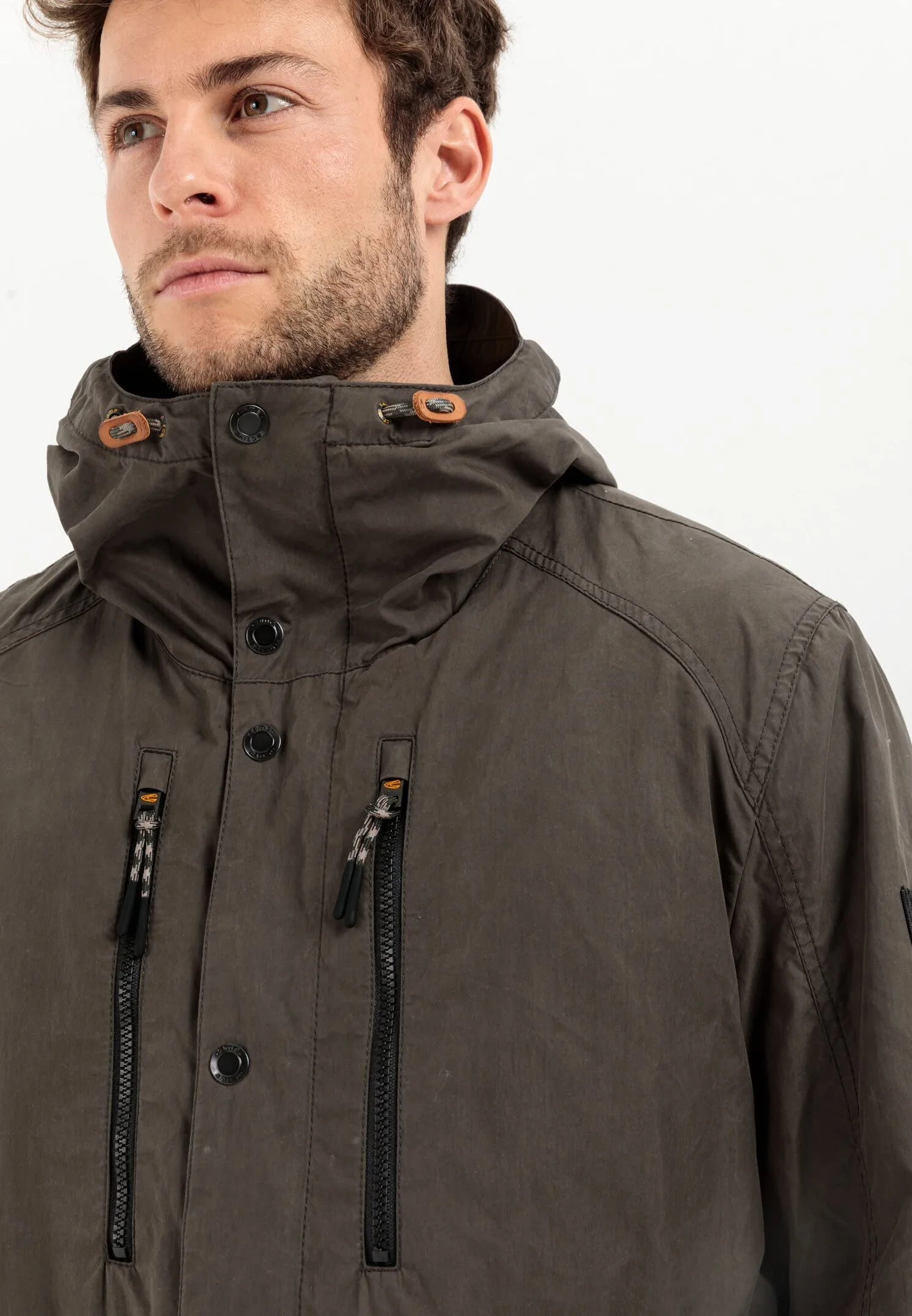 camel active Męska kurtka 420460/1O56, Olive Brown, 50, brązowy (Olive Brown), 50