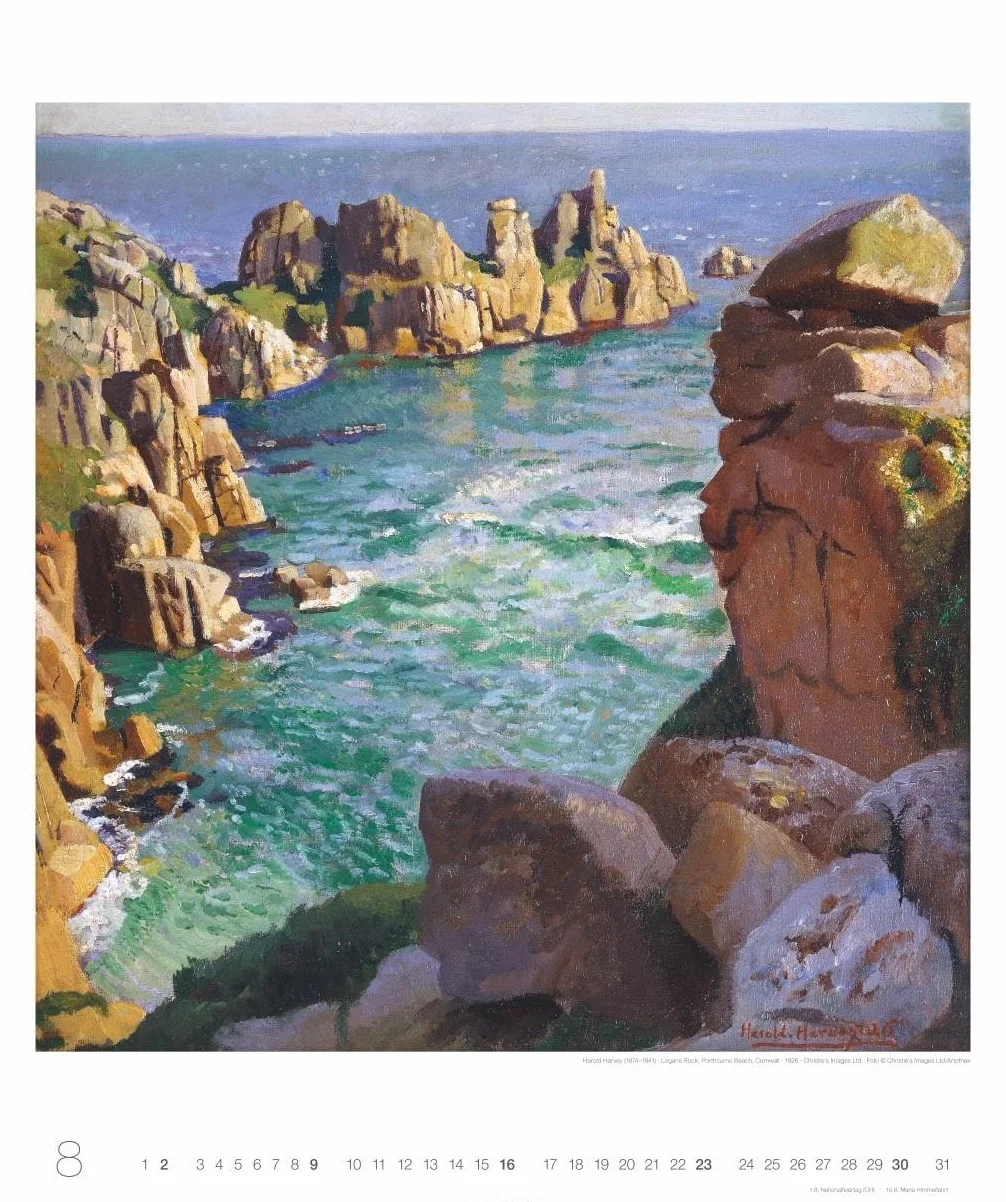 Die schönsten Meereslandschaften Kalender 2026: Der Sehnsuchtsort Meer dargestellt in großartigen Kunstwerken. Jahres-Wandkalender 2026 im Format 46 x 55 cm.