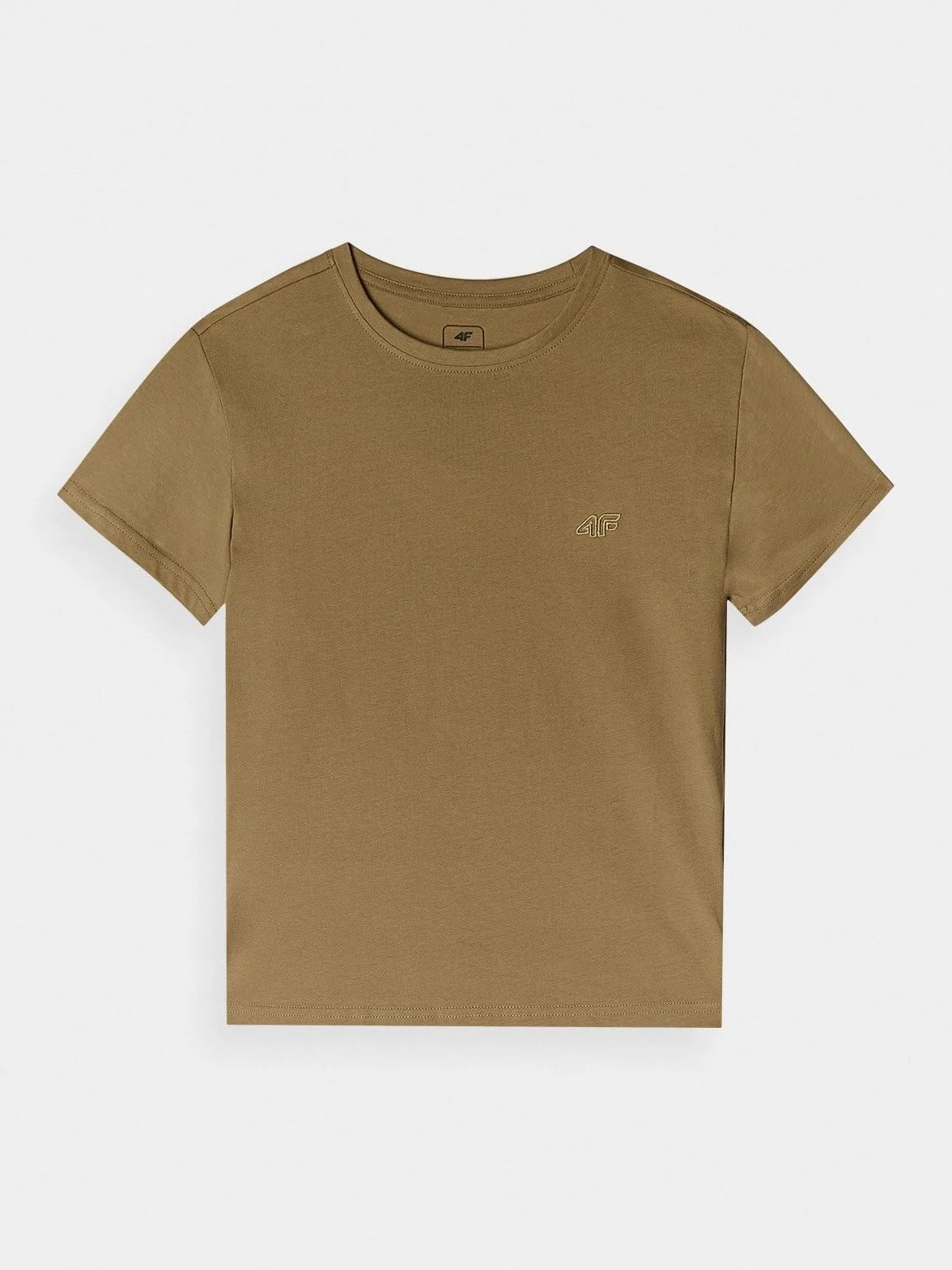 4F T-shirt gładki dziewczęcy