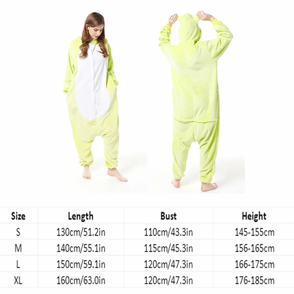 Zureto Frosch Onesie piżama dla dorosłych, uniseks, dla dorosłych, na Boże Narodzenie, Halloween, cosplay