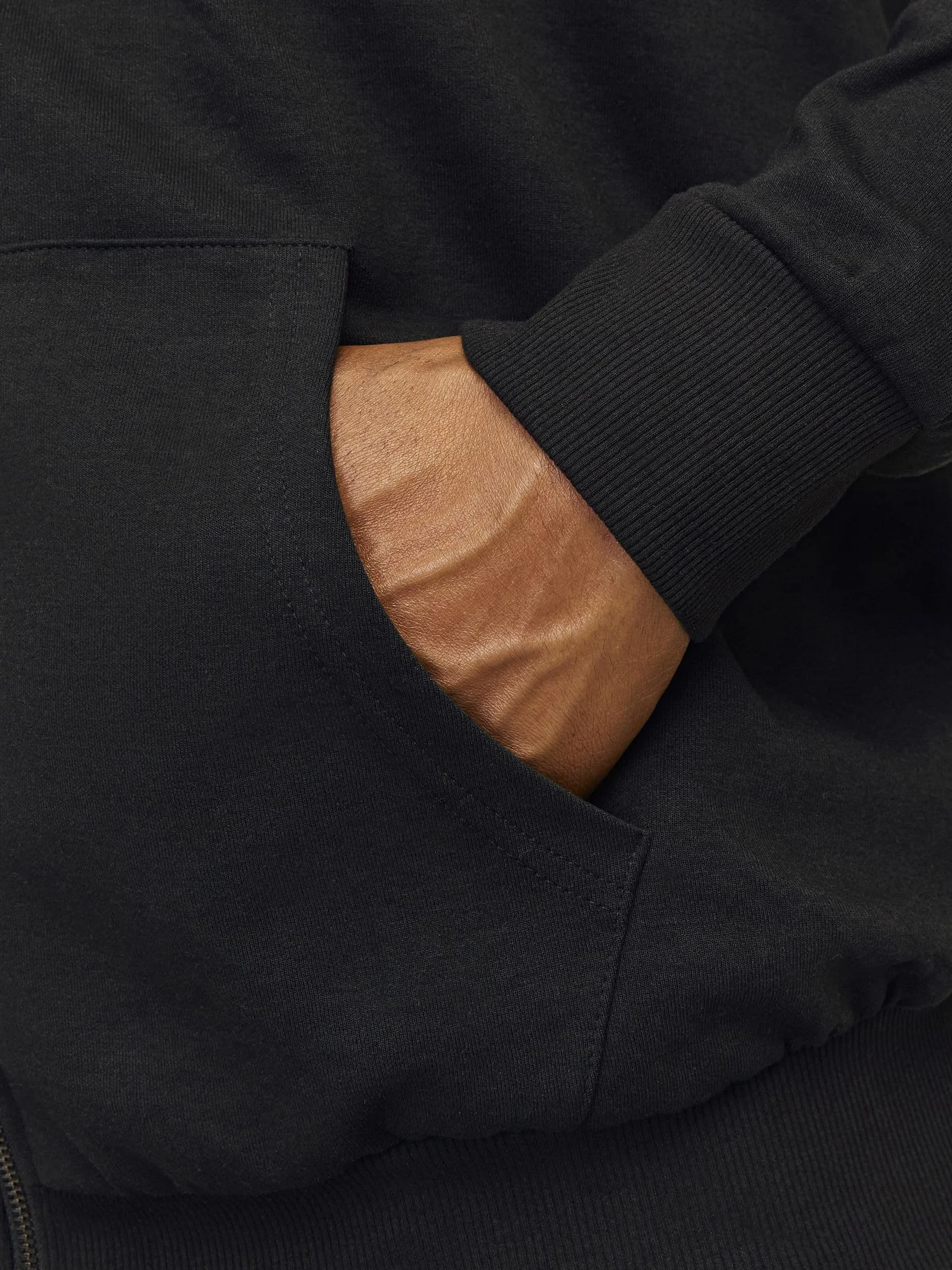 JACK & JONES Sweter rozpinany Mężczyźni Jjebasic Sweat Zip Hood Noos Ps
