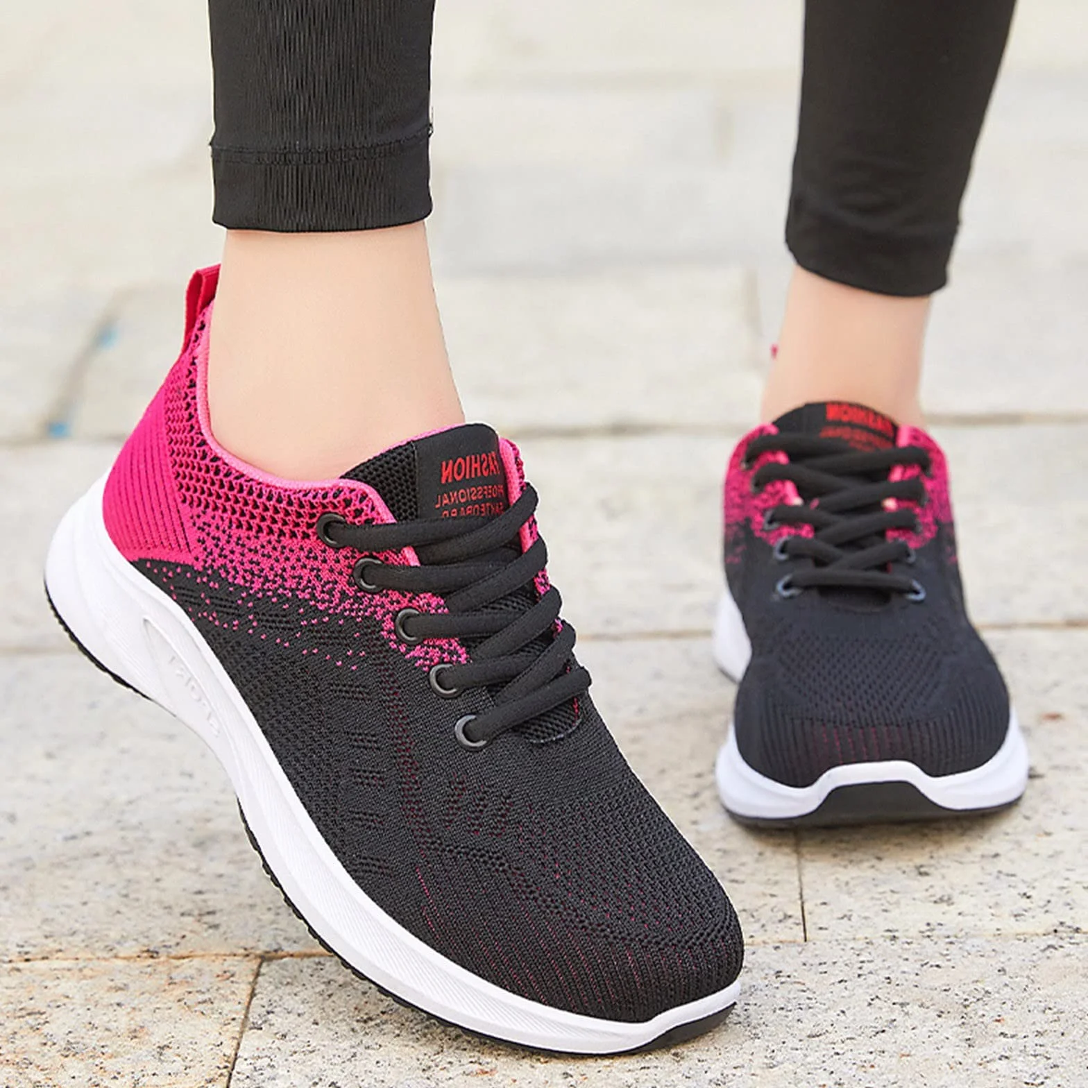 Sneakersy damskie buty rekreacyjne, buty do biegania po ulicy, trampki, buty fitness, antypoślizgowe, lekkie, oddychające, buty rekreacyjne, buty do tenisa, buty do biegania, do biegania