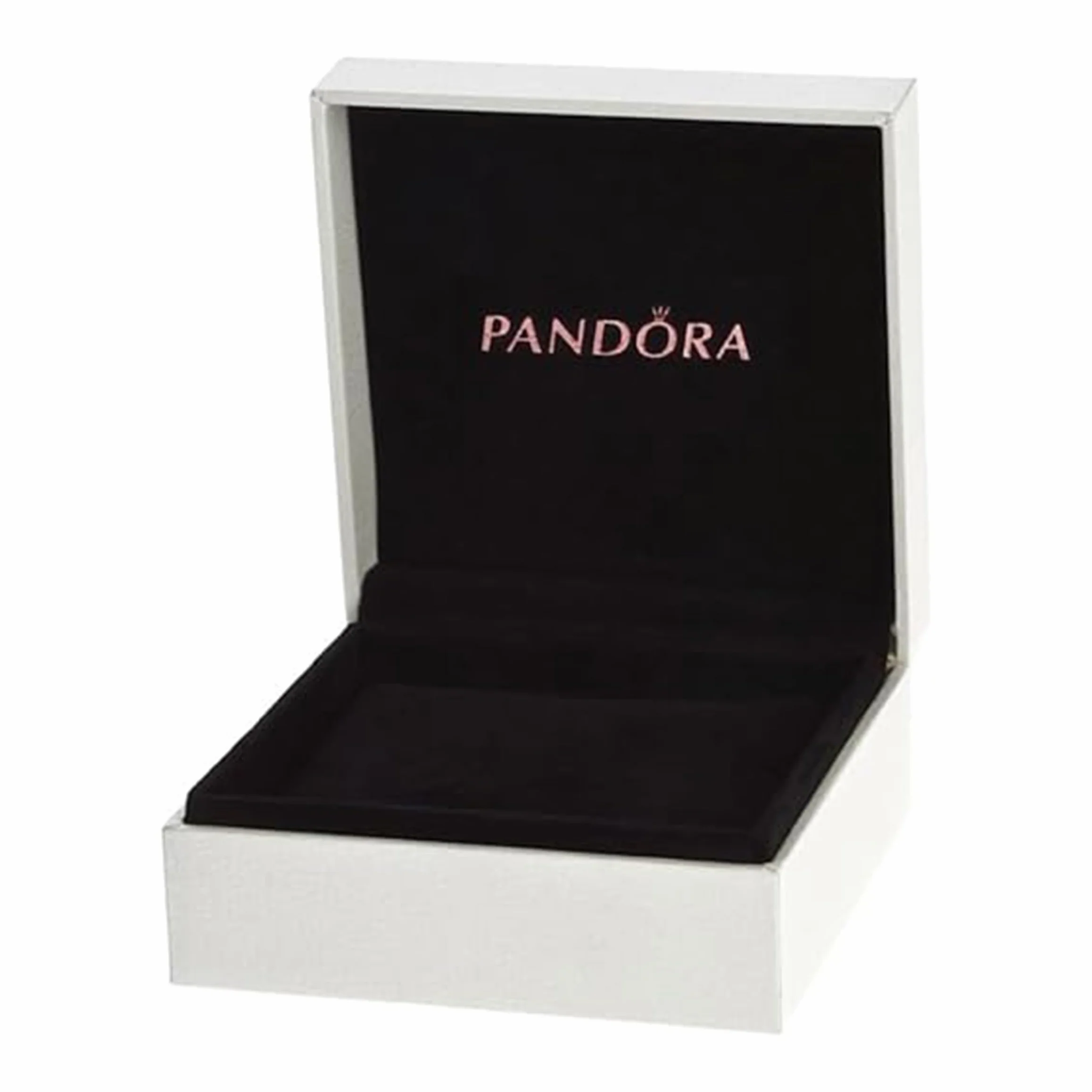 Pandora Pudełko na Biżuterię, Skóra, Biały, 9,0 cm x 9,0 cm x 4,0 cm