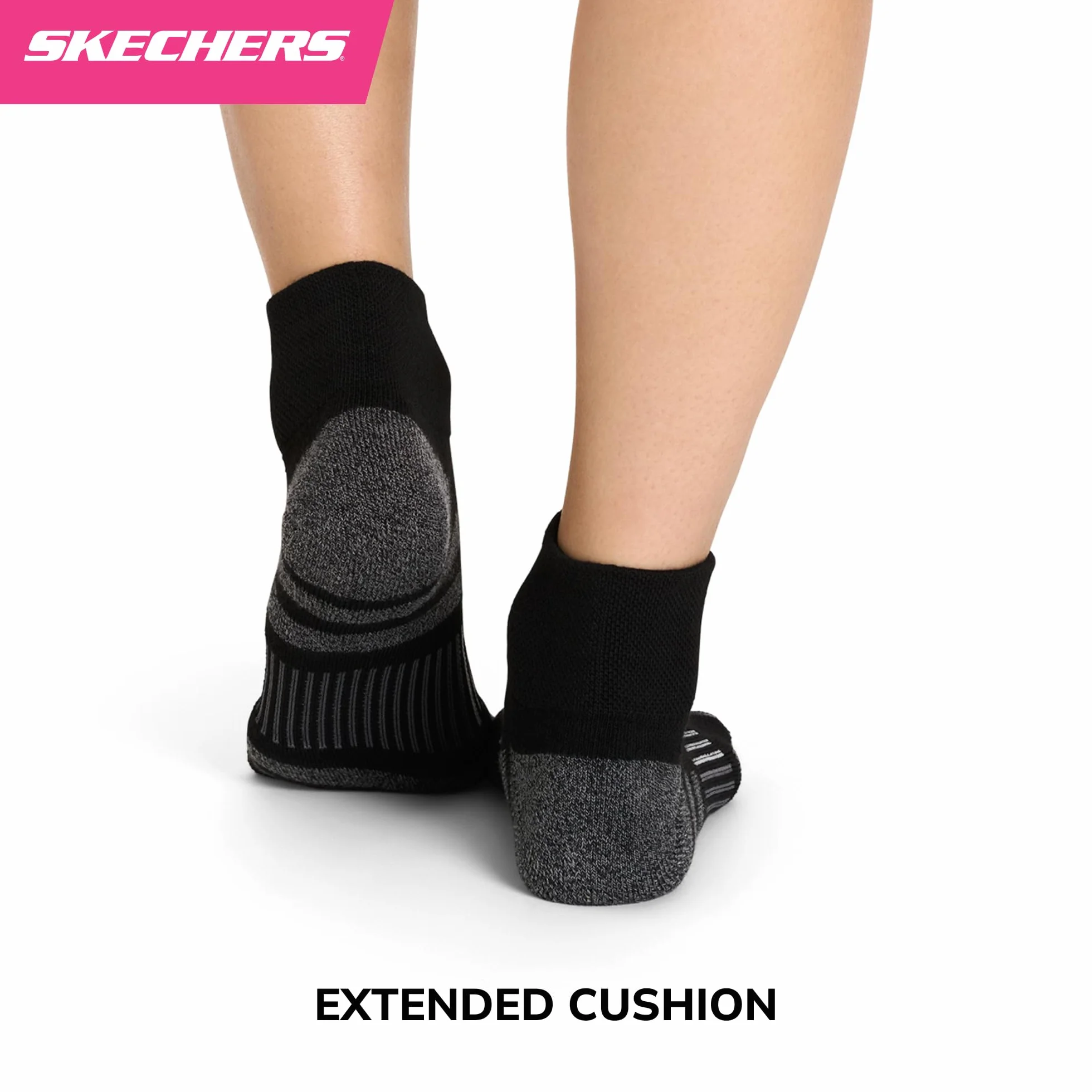 Skechers Skarpety Kobiety 8-pack Work Collection High Quarter Crew Socks, Extra Cushion & Mesh Ventilation