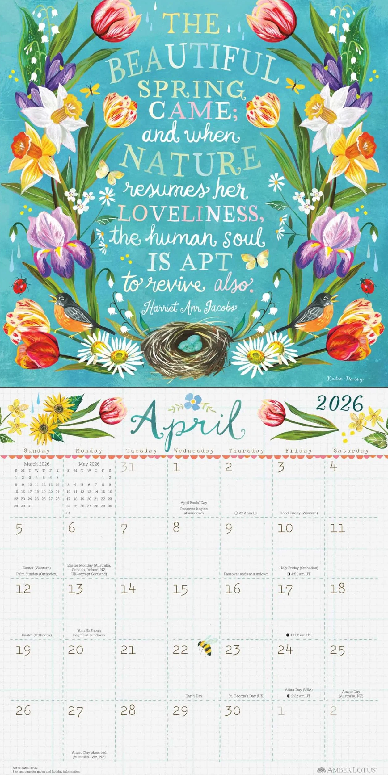 Katie Daisy 2026 Wall Calendar: Trust the Magic