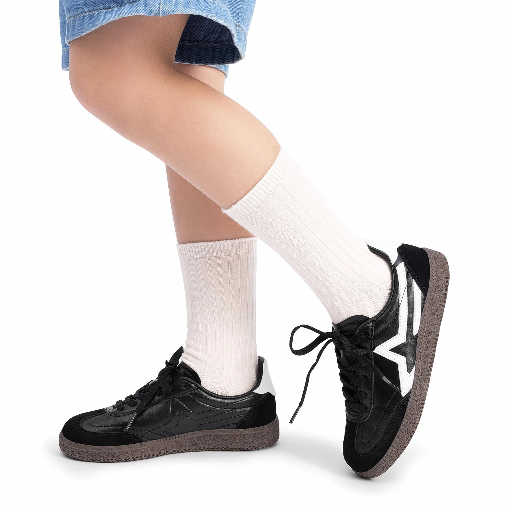 DREAM PAIRS Chłopcy dziewczęta trampki retro klasyczne buty tenisowe na co dzień lekkie szkolne chodzenie niski top sznurowane obuwie dla małych/dużych dzieci