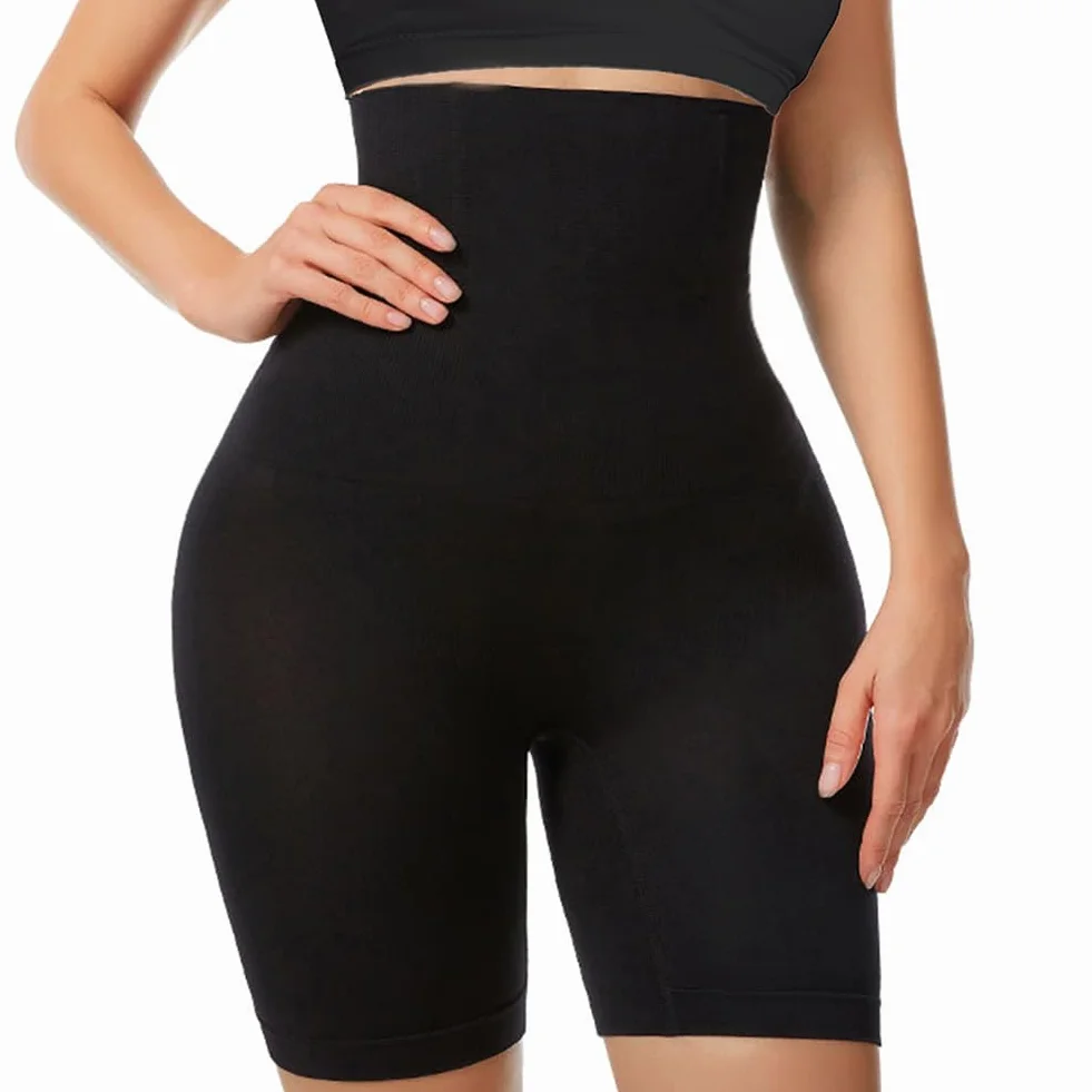 flintronic Spodnie kontrolne brzucha z wysokim stanem w stylu bokserek XL/XXL, czarny, XL