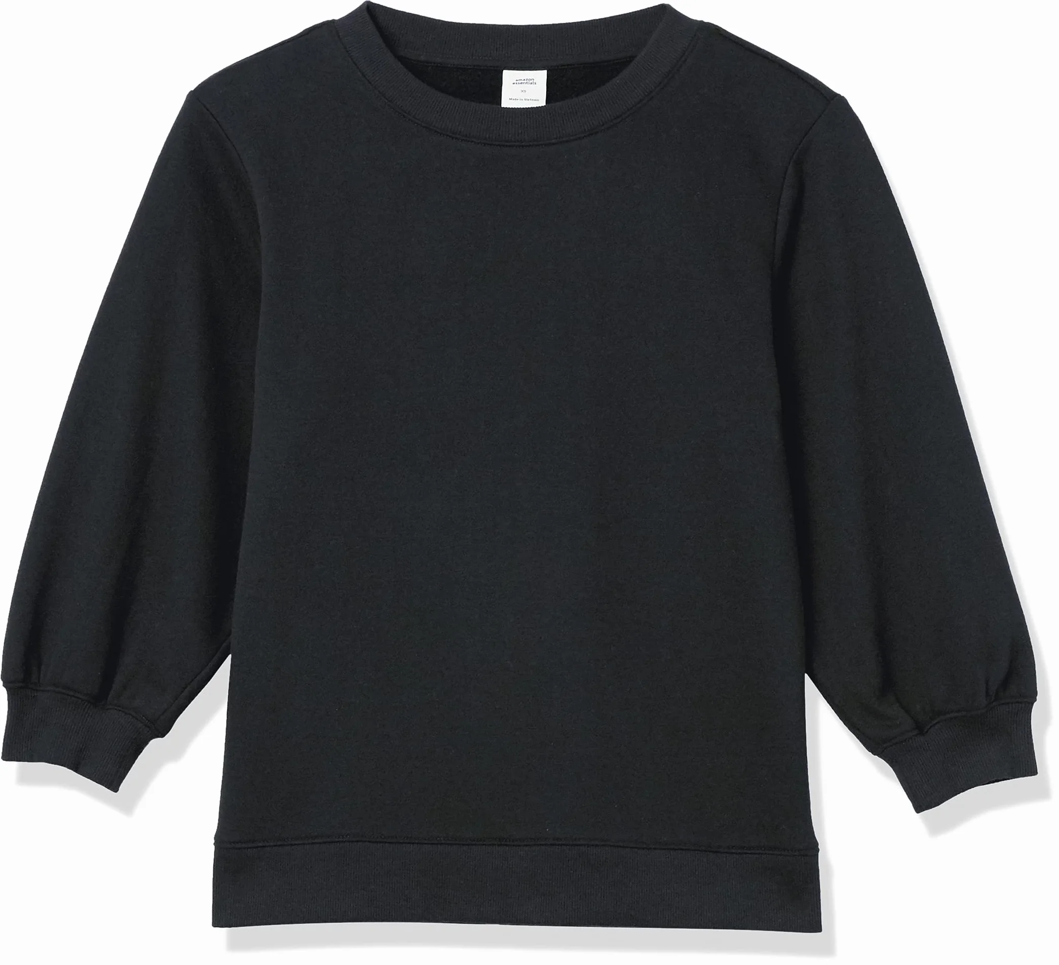 Amazon Essentials Kobiety Francuski Terry Polar Rękaw Detal Crewneck Bluza