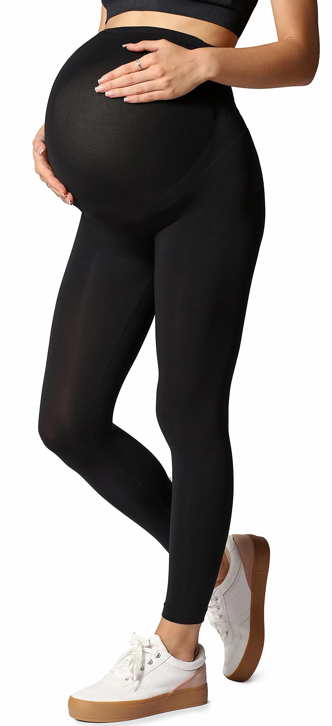 Be Mammy Damskie Legginsy Ciążowe BE-1123