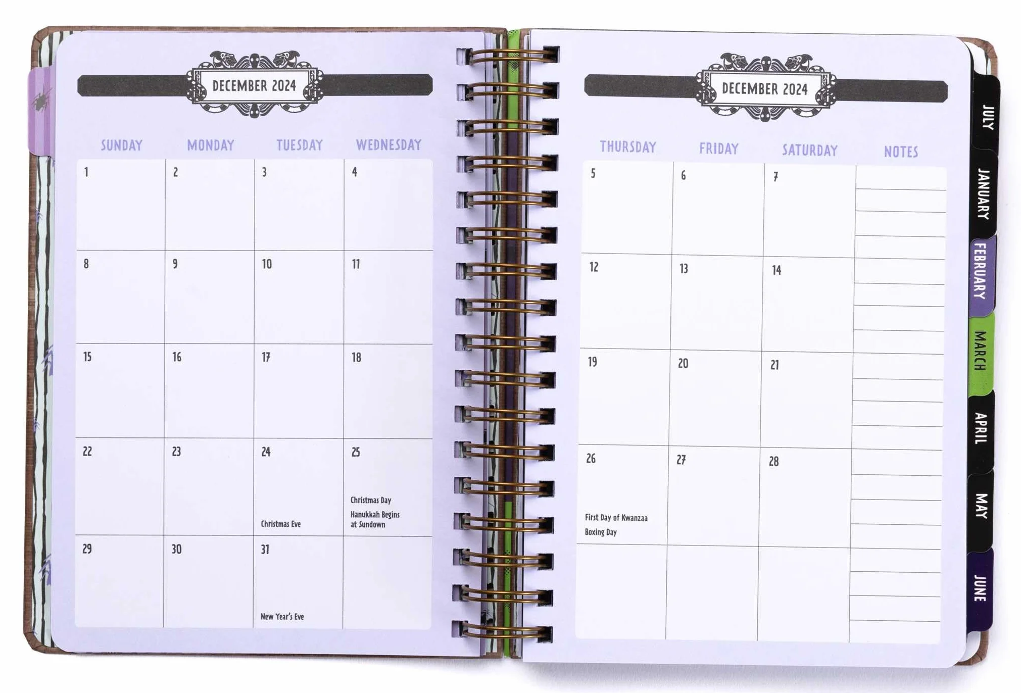 2025 Beetlejuice 13-Month Weekly Planner