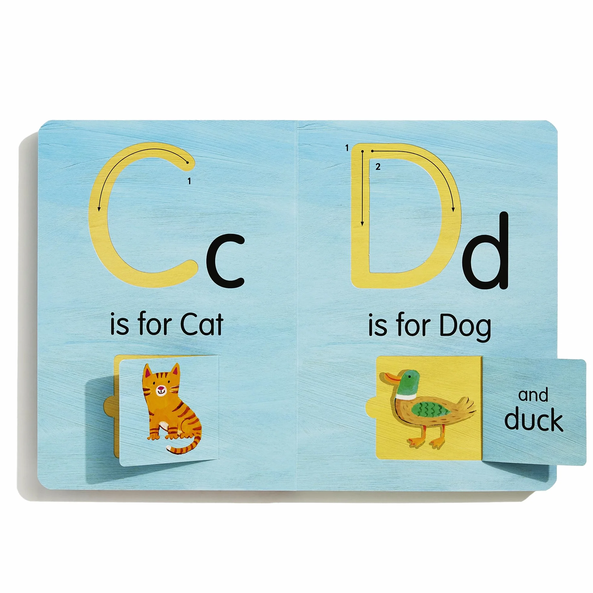 A is for Apple: An Interactive Alphabet with Tracks to Trace and Flaps to Flip!
