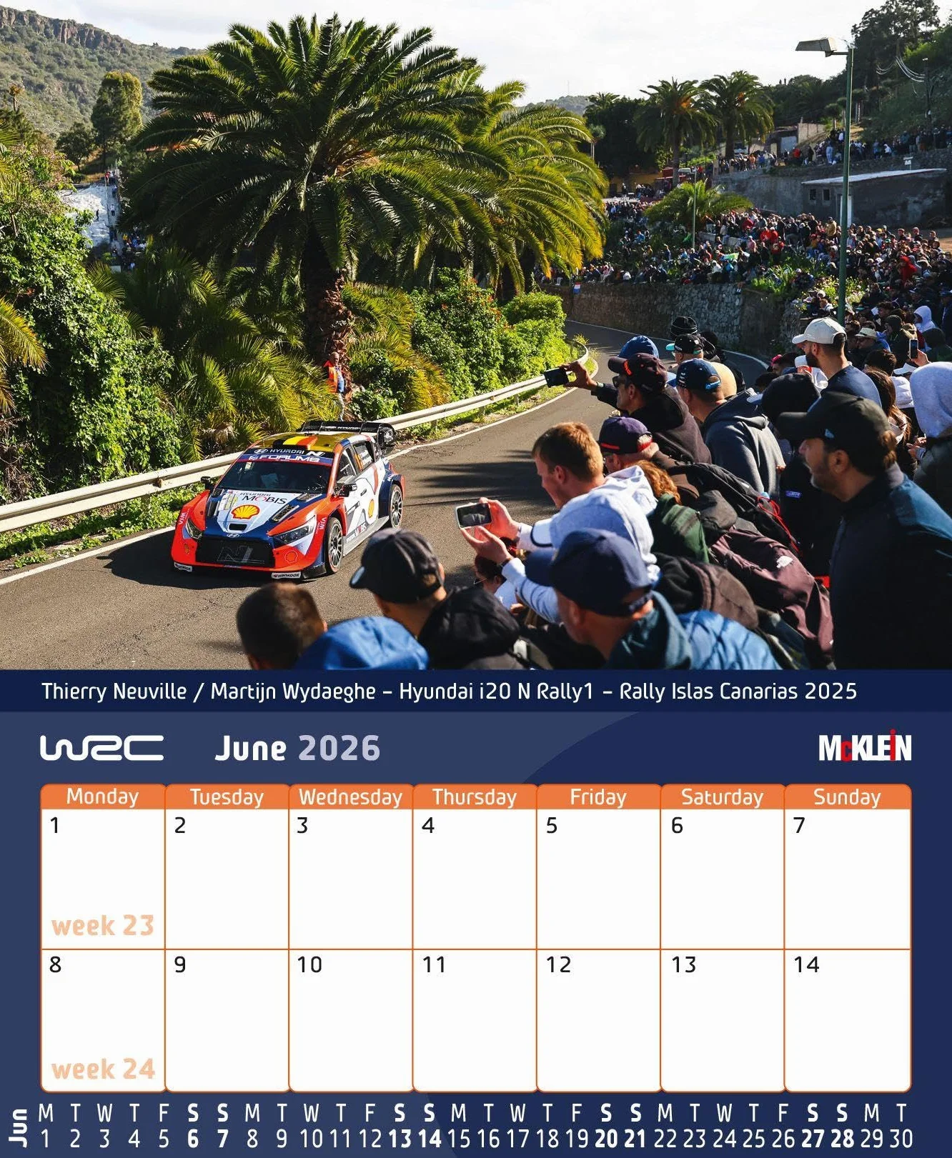 2026 Desktop Rally Calendar: History meets the Present