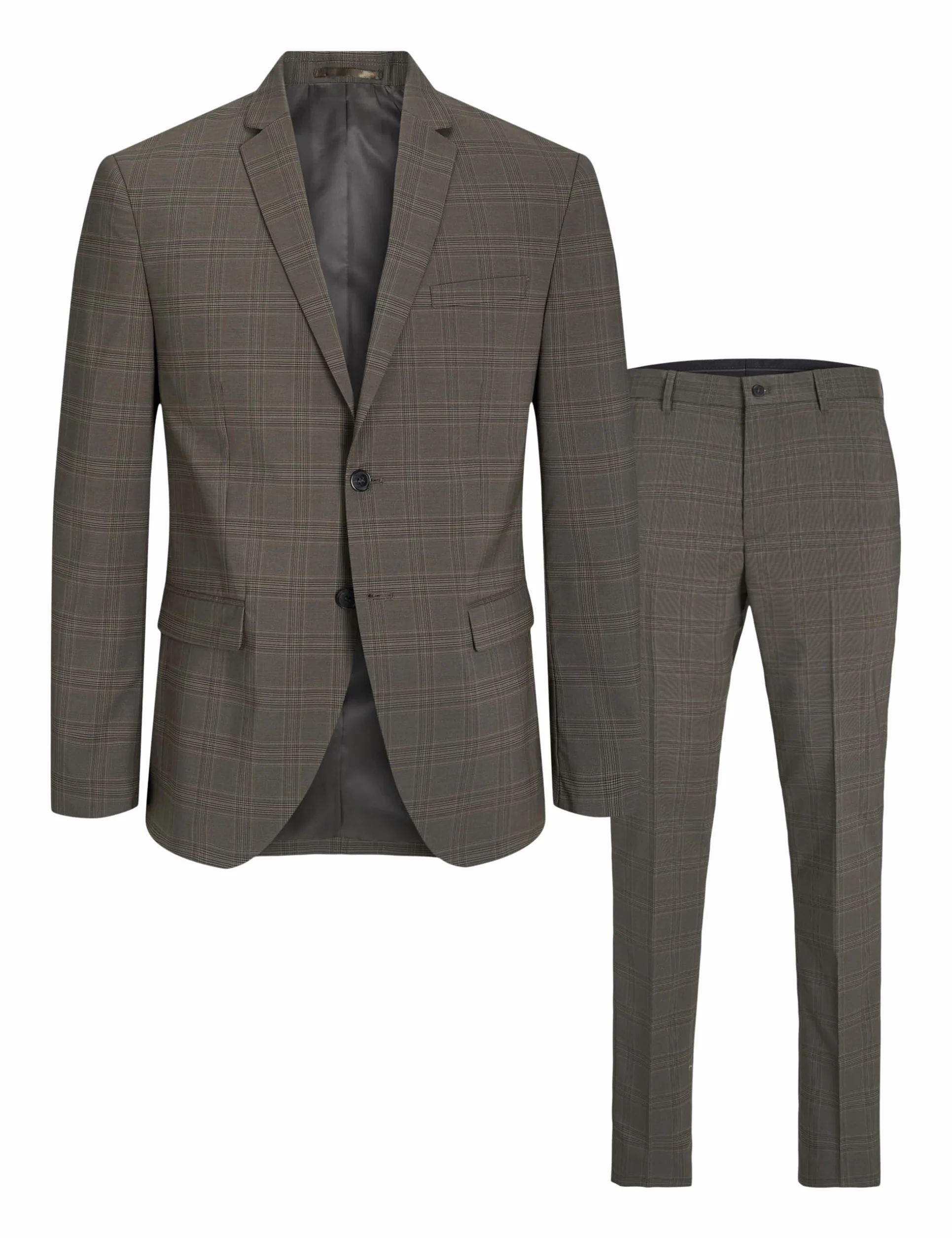 JACK & JONES JPRFRANCO Check Suit SN, Falcon/Checks: super slim fit, 52