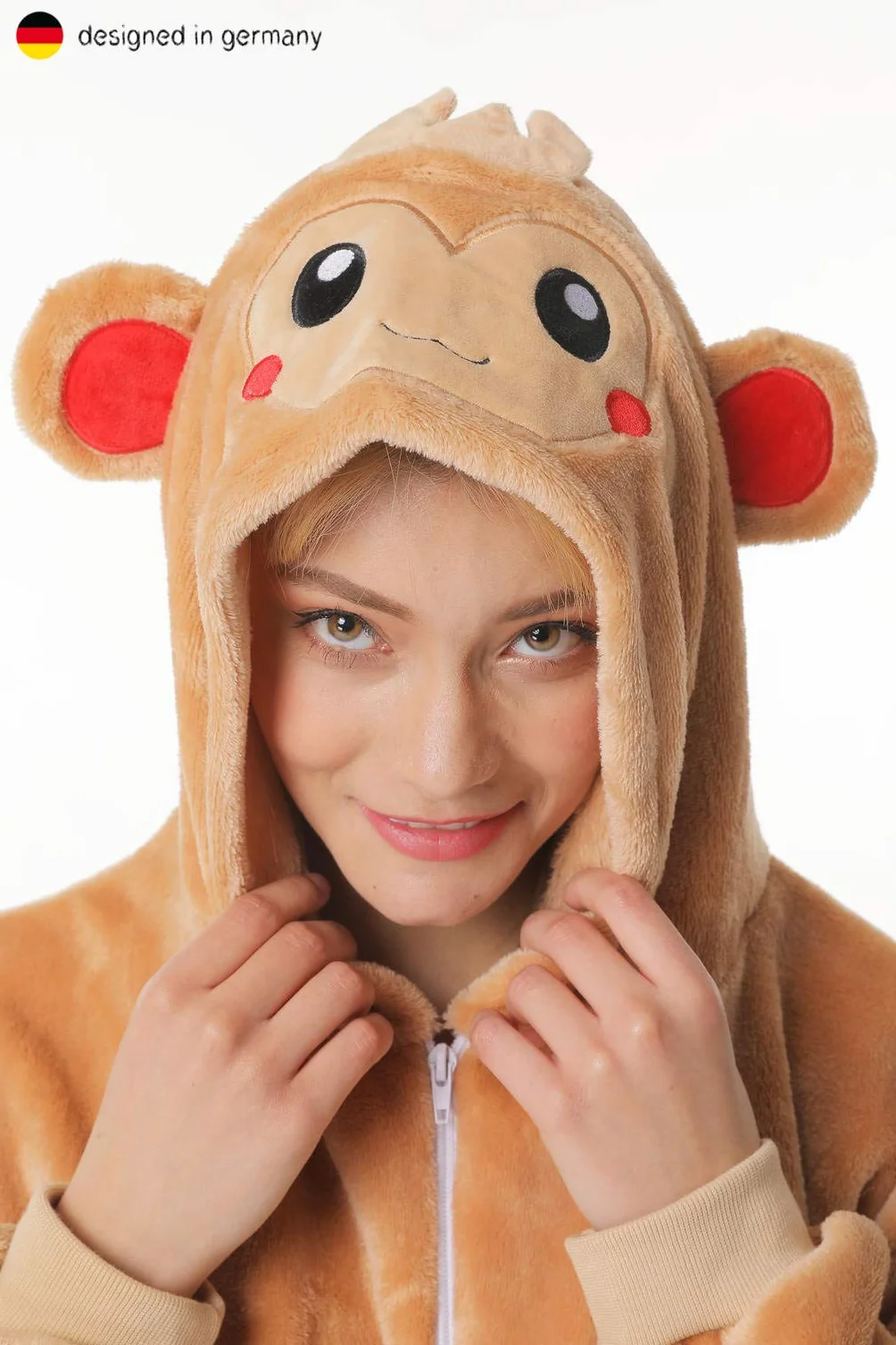 corimori 1852 (10+ wzorów) jednoczęściowy kombinezon zimowy z kapturem Kigurumi dorośli