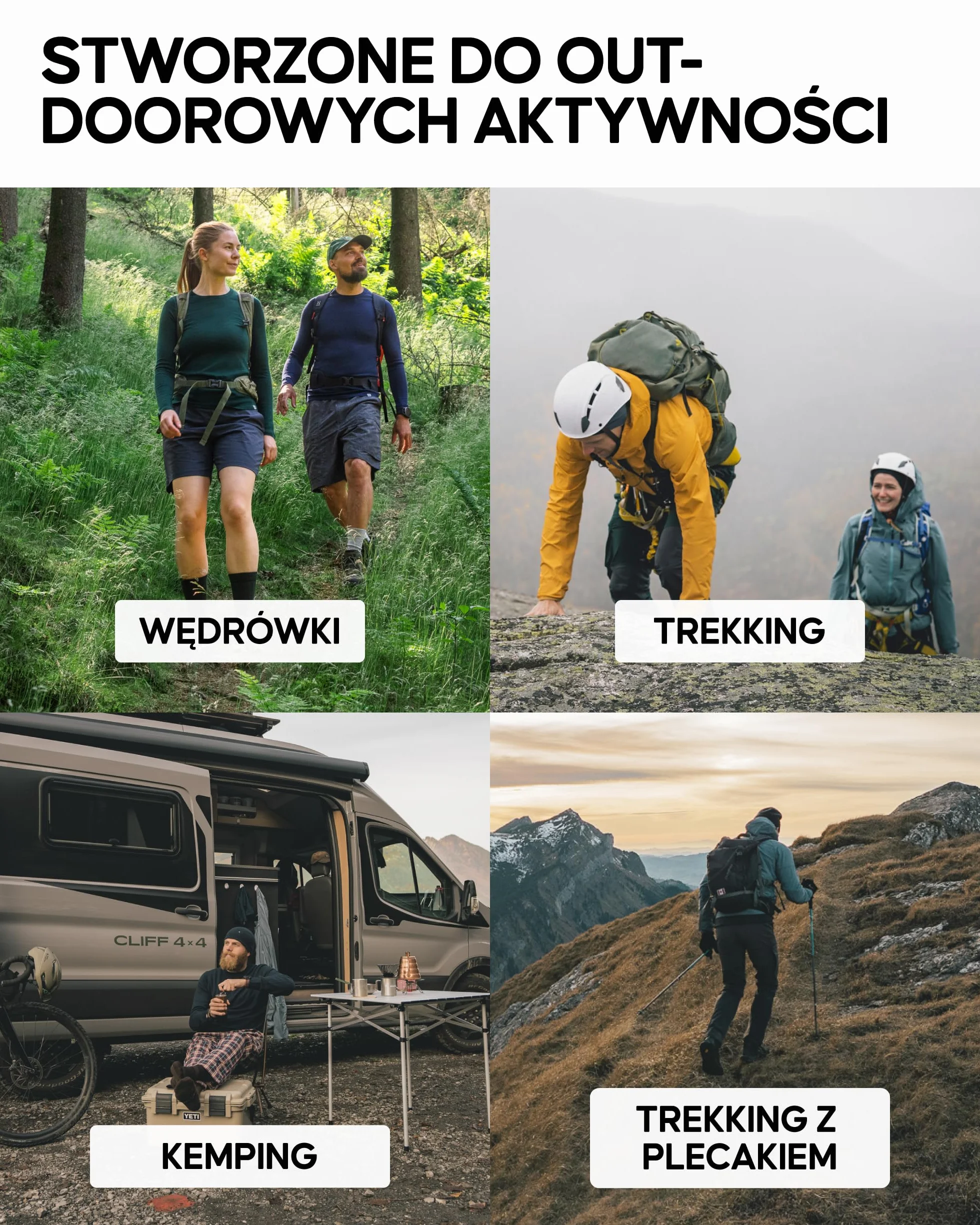 DANISH ENDURANCE Skarpety Trekkingowe, Lekkie Skarpety z Wełny Merino z Amortyzacją Przeciw Pęcherzom, dla Mężczyzn i Kobiet, Unisex