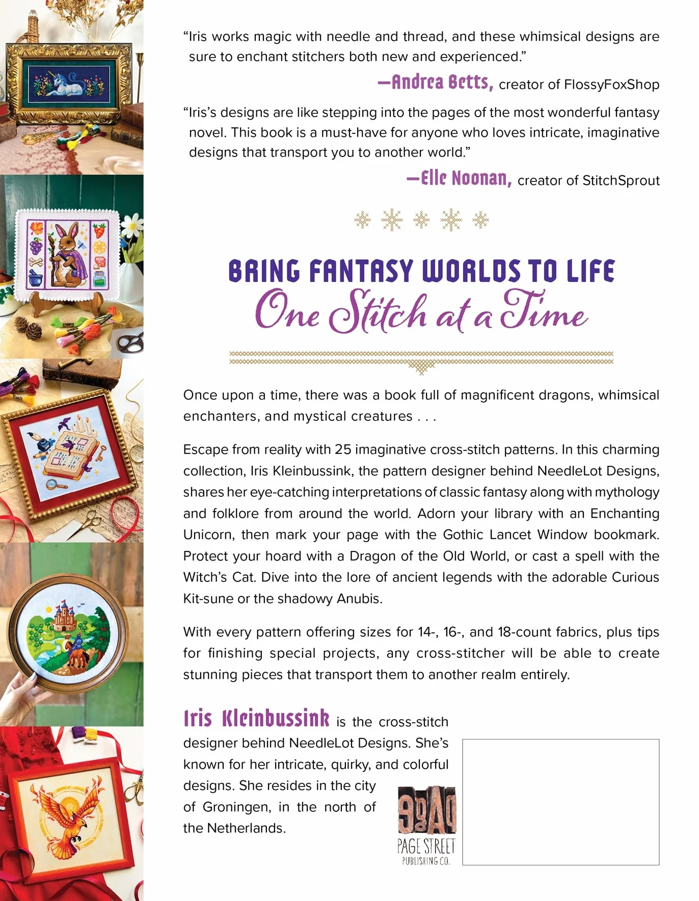 Fantasy Cross-Stitch: Create Legendary Beasts, Mythical Spirits, and Fairytale Realms to Adorn Your Castle Halls