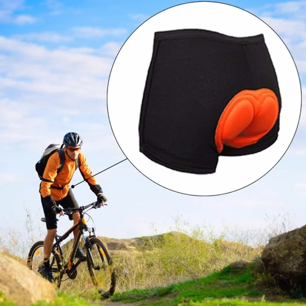 Męskie spodenki rowerowe, z gąbką 3D, wyściełane spodenki rowerowe, bielizna antypoślizgowa, zakończenia nogawek, odporne na pot