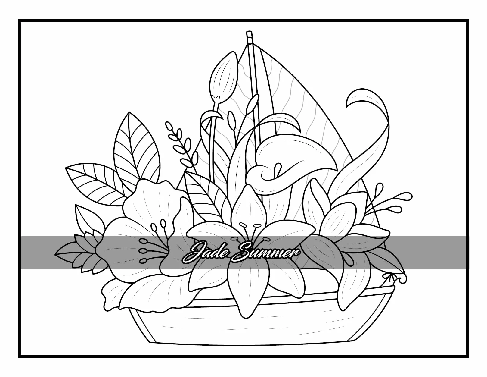 100 Flowers: Adult Coloring Book with Bouquets, Wreaths, Swirls, Patterns, Decorations