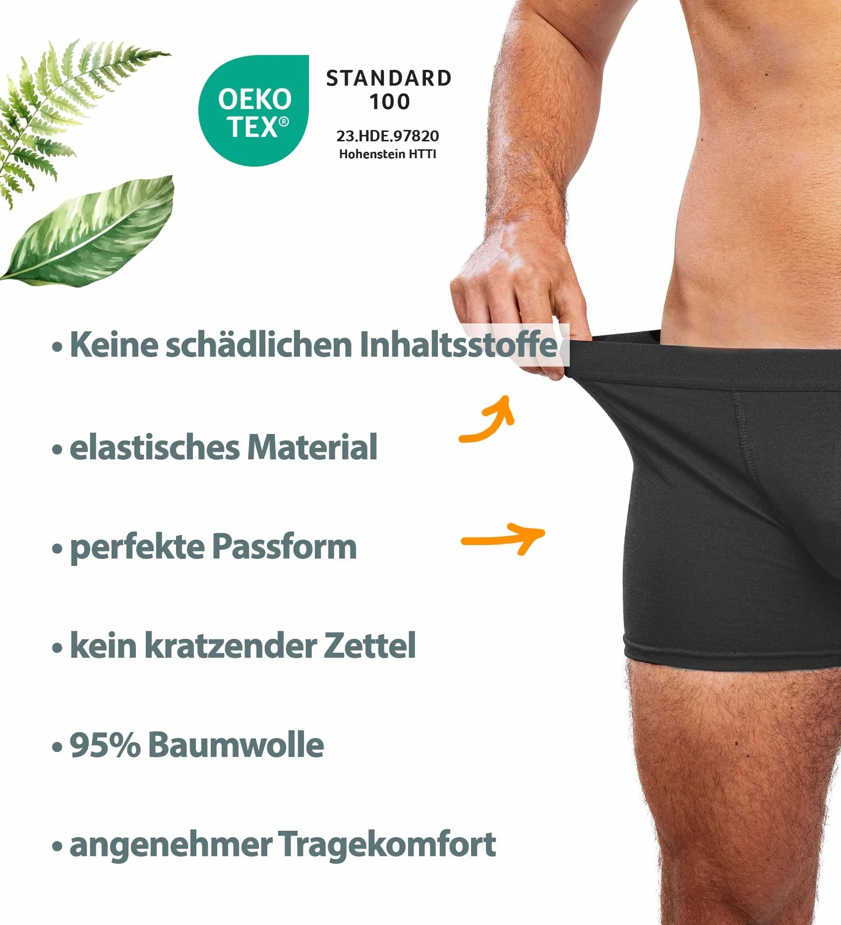 Kemes Bokserki męskie bawełna 95% elastan 5% majtki 6 sztuk bielizna męska oddychająca