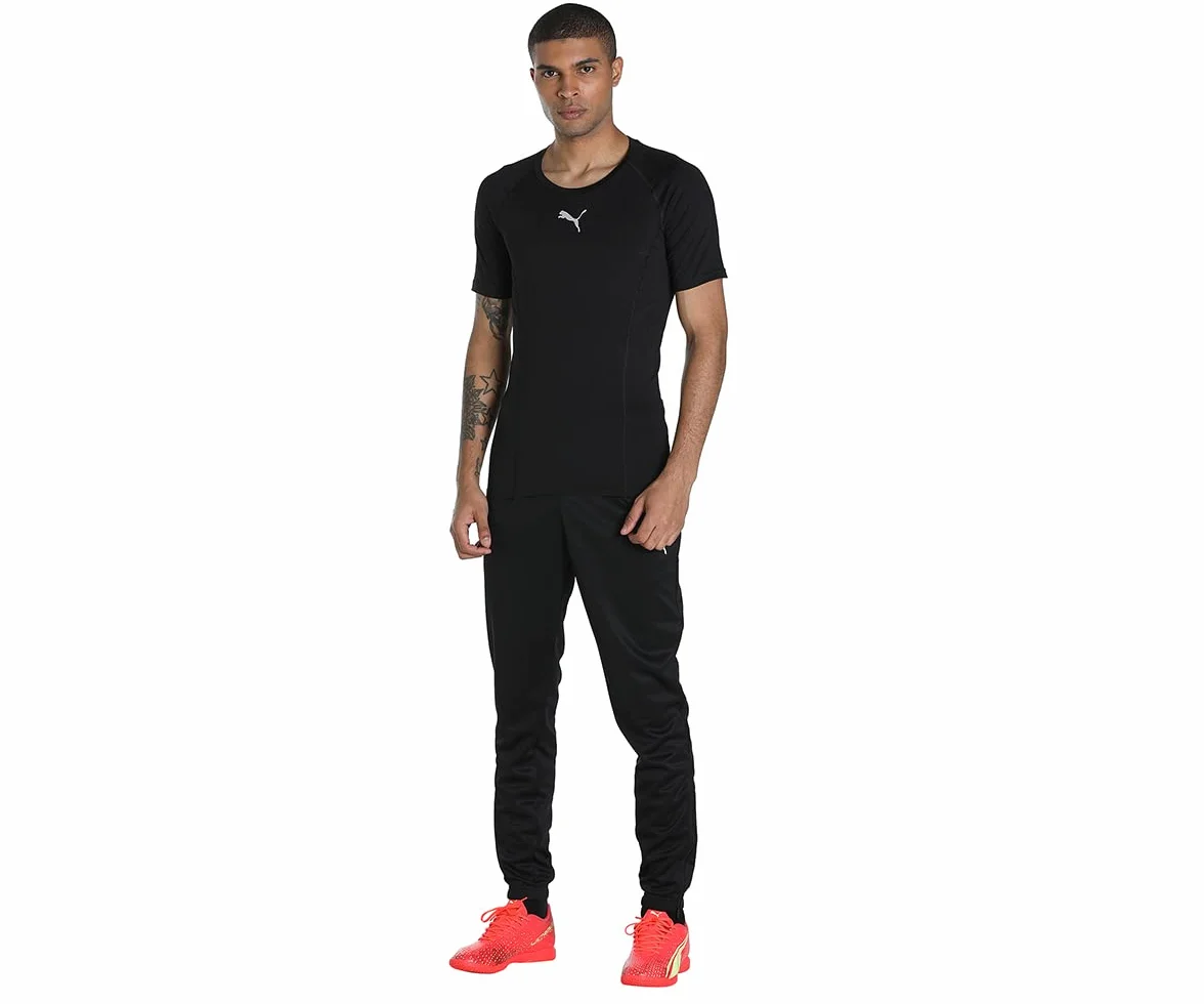 Puma Uniseks Teamrise Poly Training Pants Spodnie Treningowe, Puma Black-Puma White, 3XL