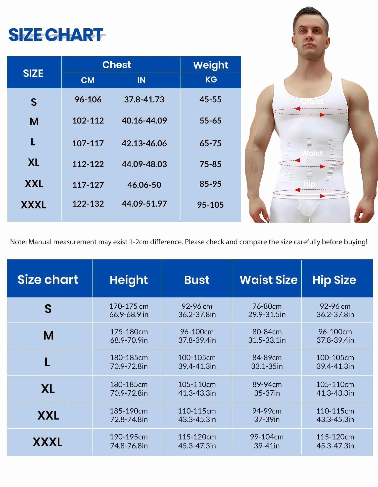 MEETYOO Koszulka kompresyjna męska typu tank top, bielizna modelująca bez rękawów, koszulka na siłownię, sport, podkoszulek dla mężczyzn, bodybuilding, trening, body Shaper, biały, XL