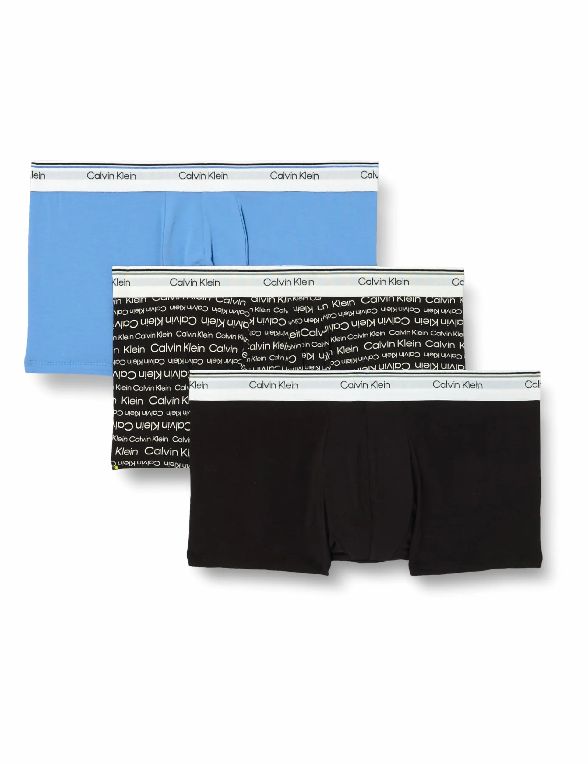 Calvin Klein Męskie bokserki z niskim stanem (3 sztuki), Czarny (Czarny/Owinięte Logo_Czarny/Regta), L