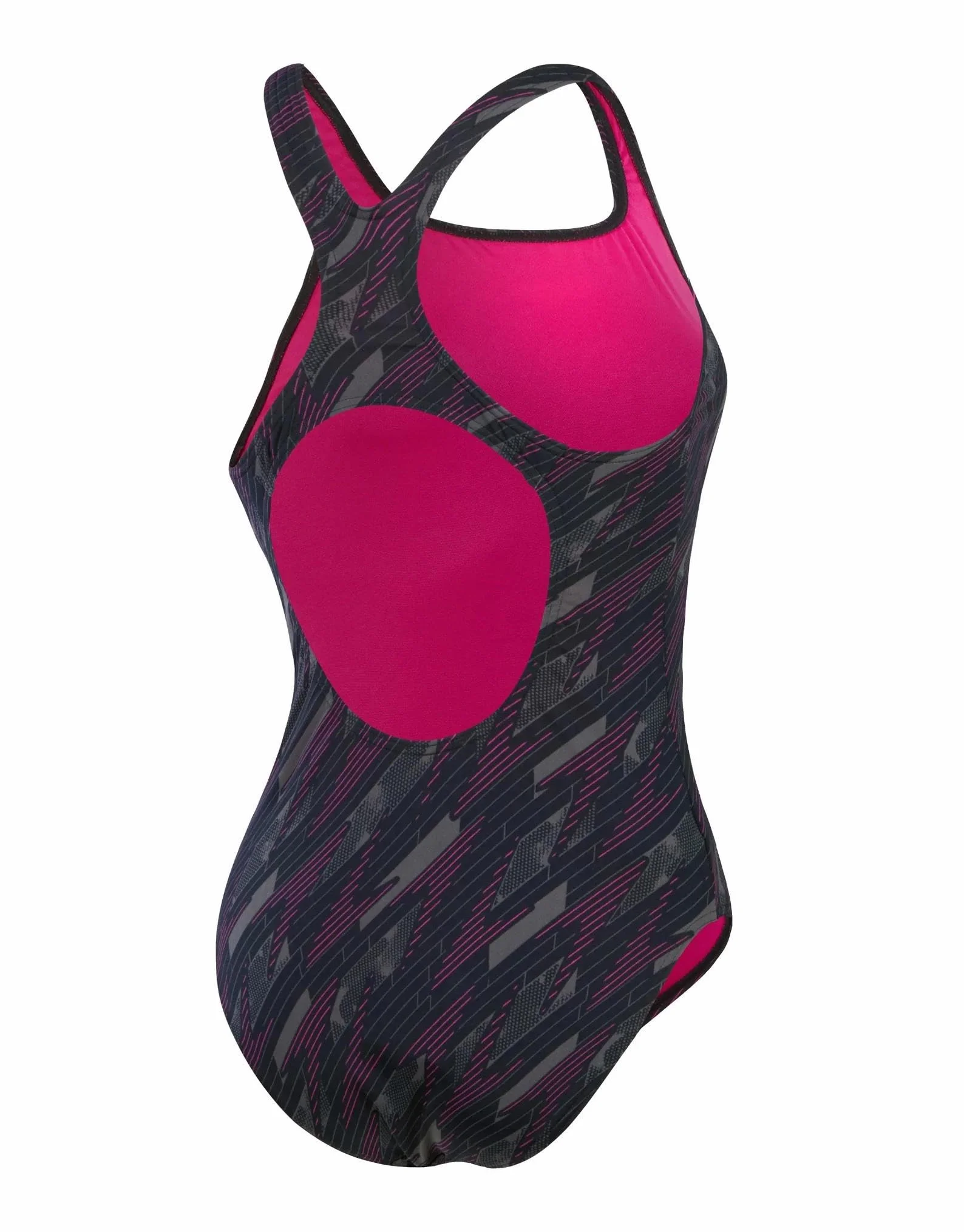 Speedo Damski kostium kąpielowy Hyperboom Allover Medalist, szybkoschnący, fitness, odporny na chlor