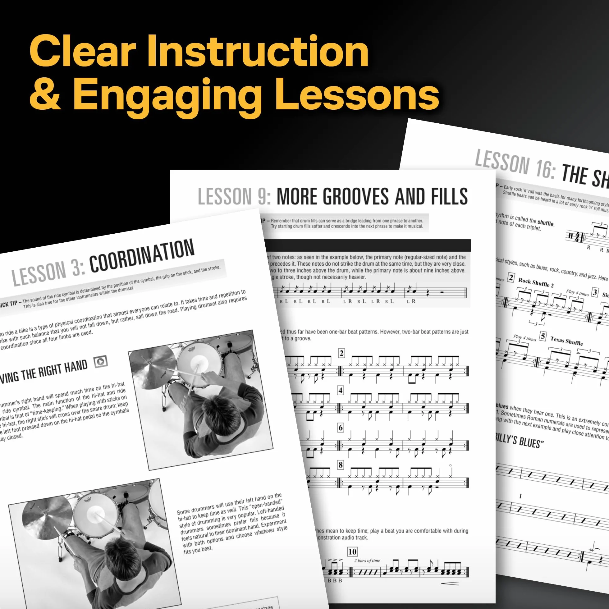 Hal Leonard Drumset Method - Complete Edition (Book/Online Audio): Books 1 & 2 with Video and Audio