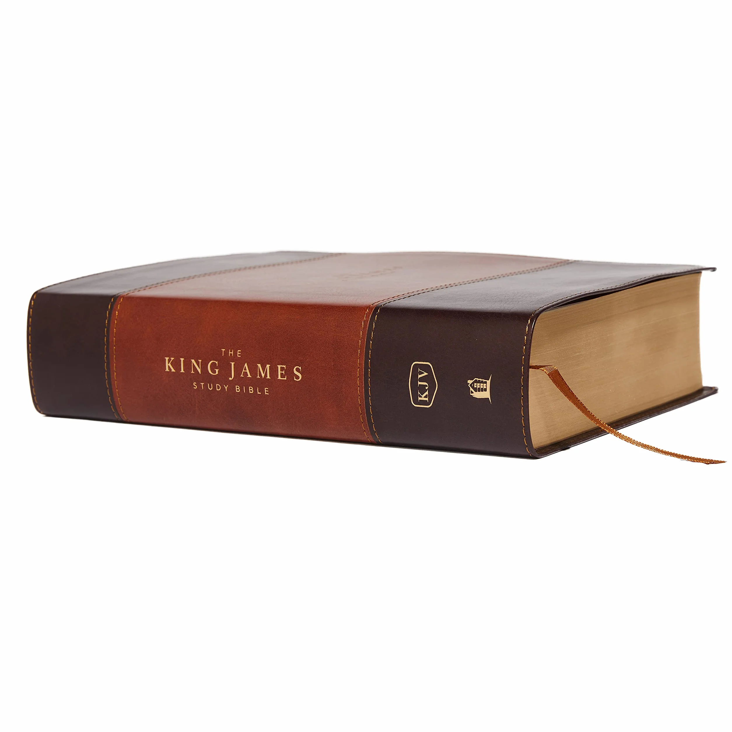 The King James Study Bible, Imitation Leather, Brown, Full-Color Edition: Holy Bible, King James Version – Great for Father's Day