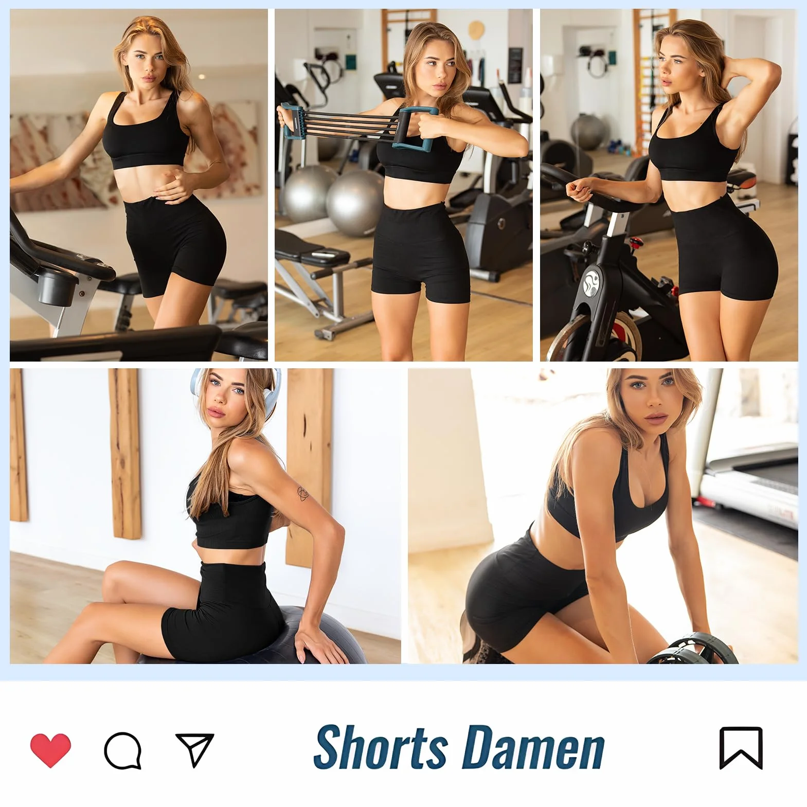 Sportowe szorty damskie, nieprzezroczyste legginsy z wysokim stanem, szorty do jazdy na rowerze, jogi, fitnessu w lecie