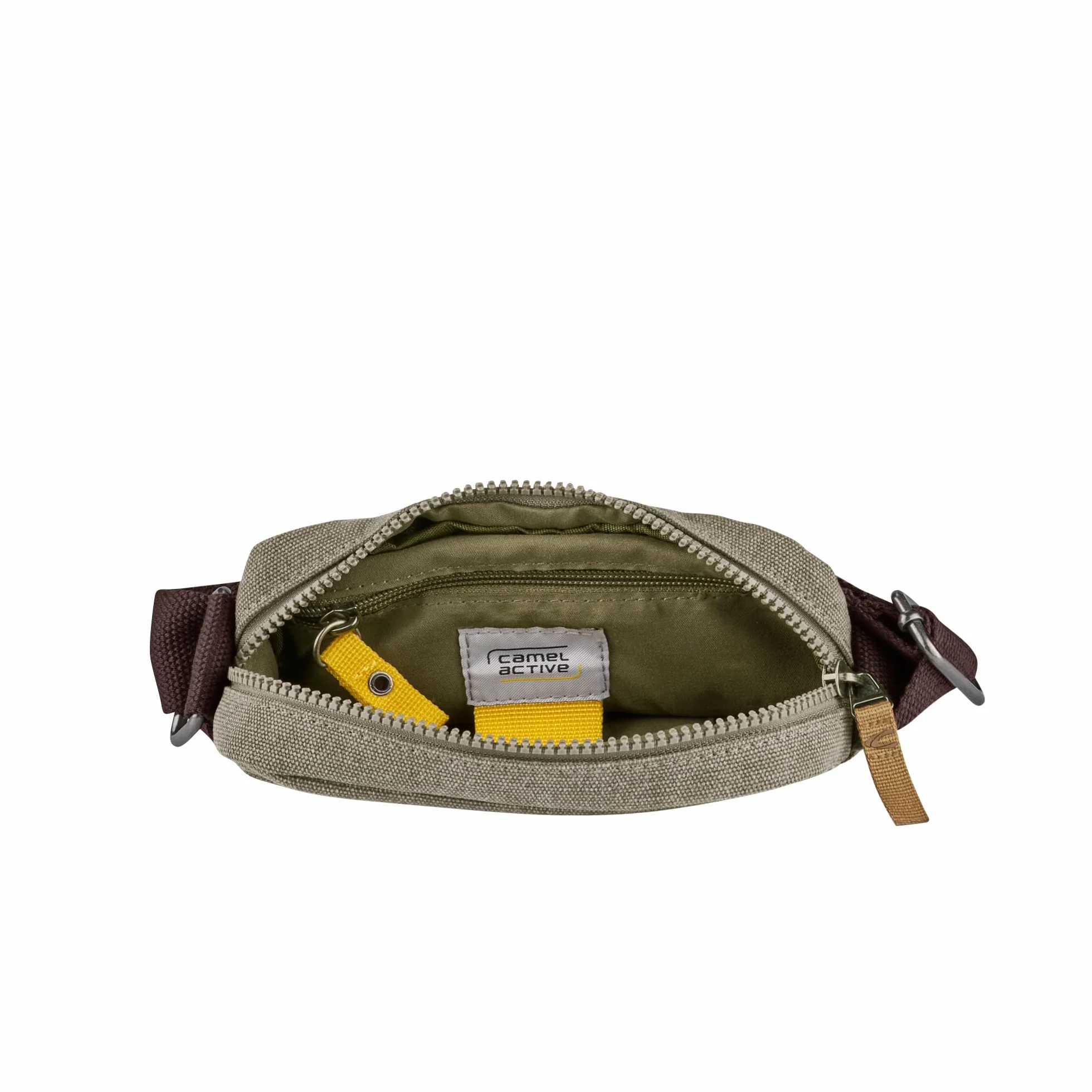camel active Air męska torba na ramię Crossbody Bag mała, zielony, S, 004072