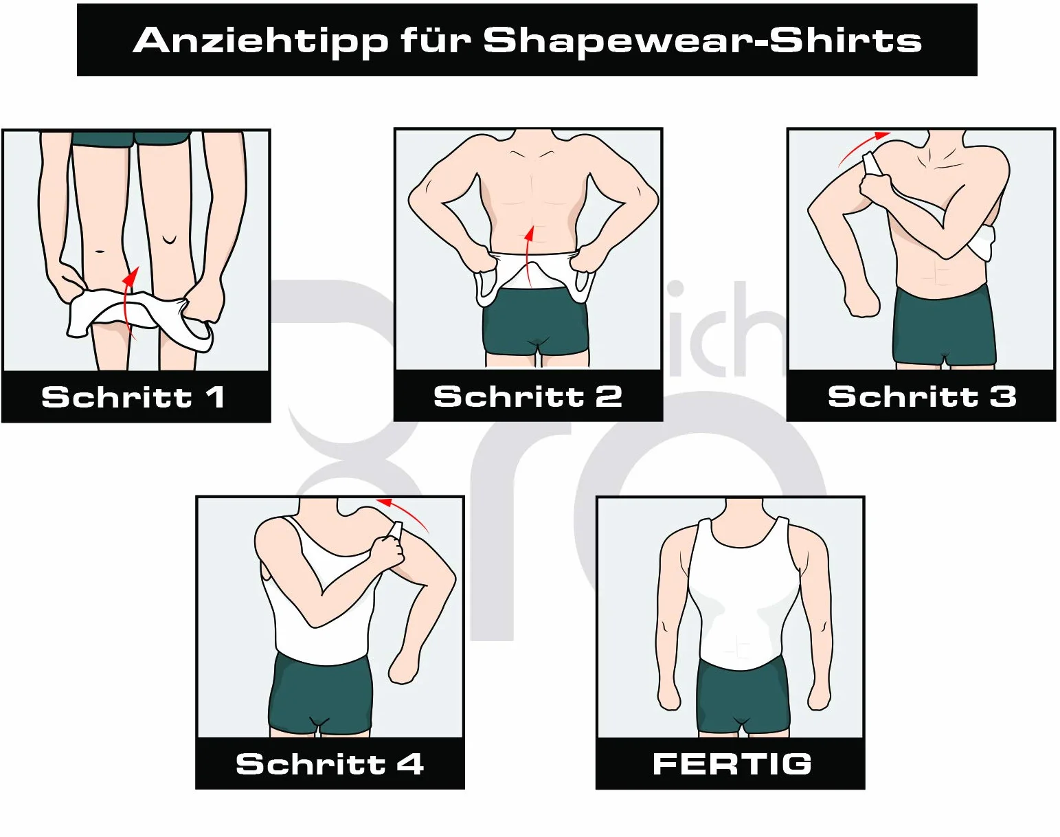UnsichtBra Shapewear podkoszulek męski | Body Shaper koszulka funkcyjna męska | koszulka kompresyjna wyszczuplająca brzuch, męska, biała, beżowa, czarna