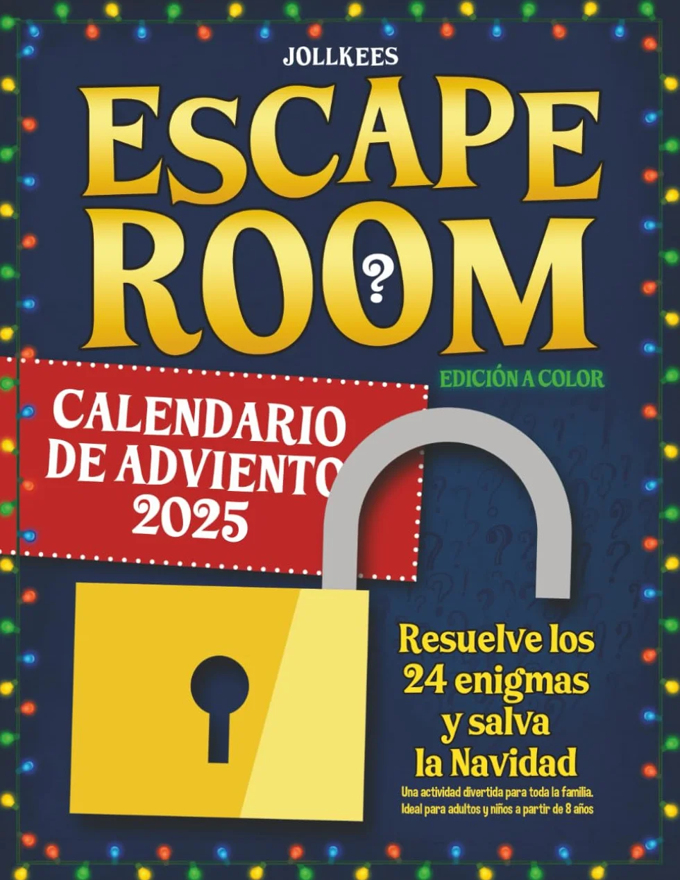 Calendario de Adviento Escape Room: Resuelve los 24 enigmas y salva la Navidad. Una actividad divertida para toda la familia. Ideal para adultos y niños a partir de 8 años (edición a color)