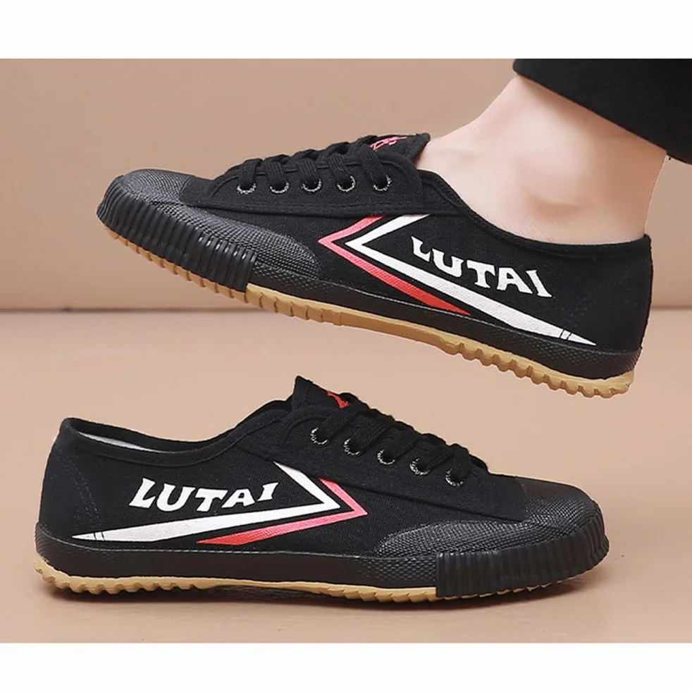 Buty do sztuk walki Unisex Tai-Chi Sneakers Shaolin Monk Buty do sztuk walki Moda Qigong Trainerss,Black,40 EU