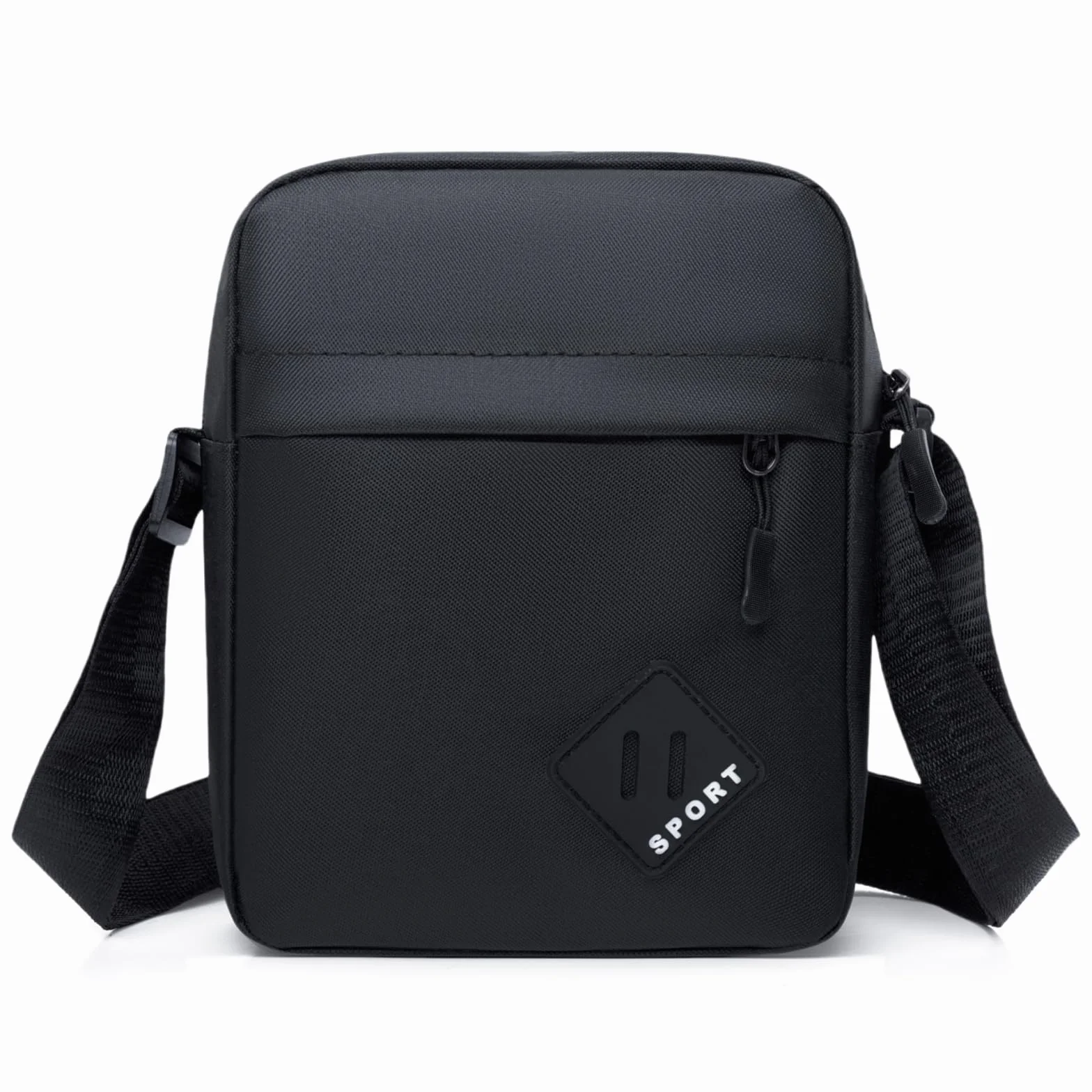 Aucuu Męska torba na ramię, torba Oxford, torba crossbody, wodoodporna męska mała torba boczna, torebka na co dzień, torba kurierska z zamkiem błyskawicznym i regulowanym paskiem, lekka torba na