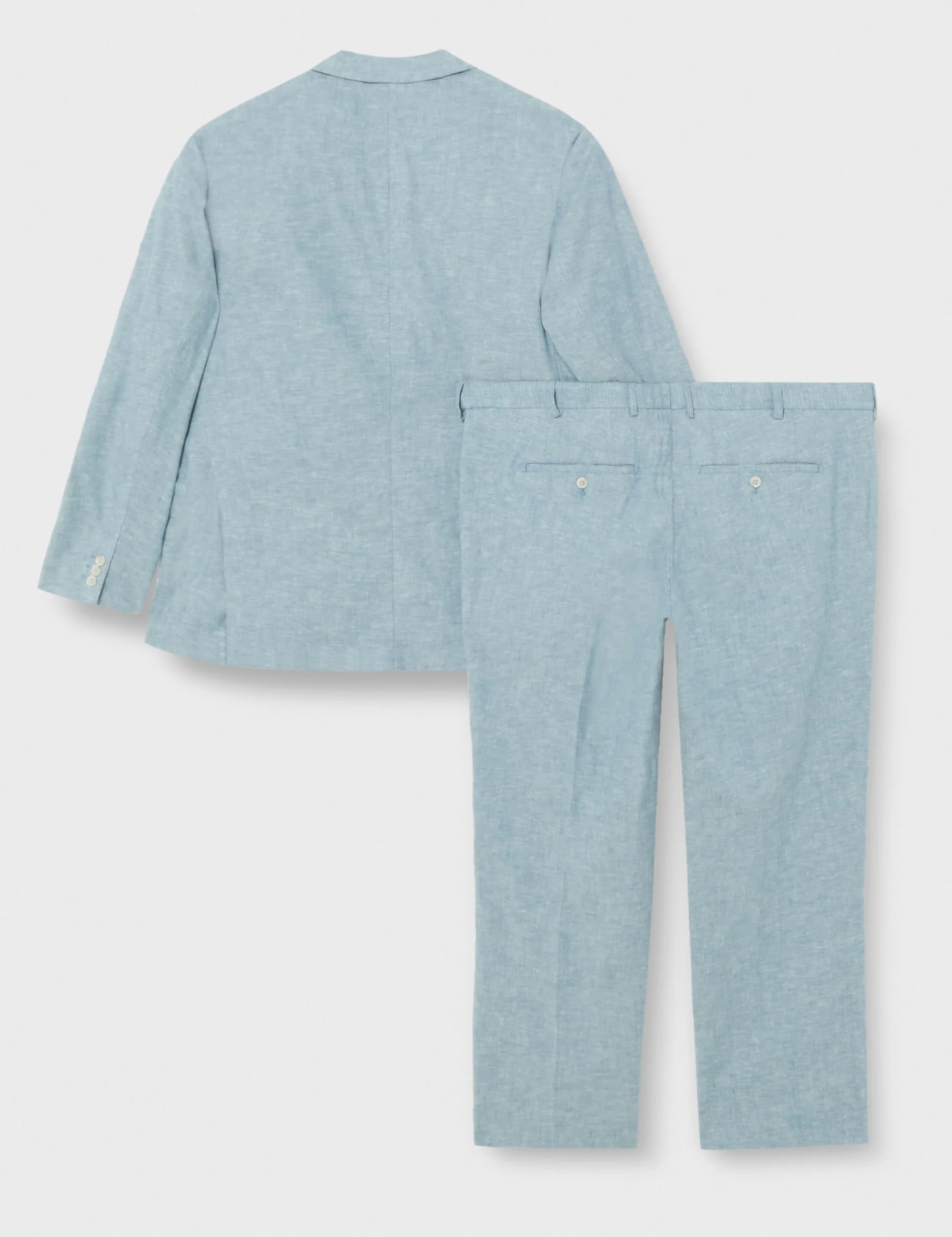 JACK & JONES Jprriviera Linen Suit Slim Fit Sn Pls garnitur męski, Troposphere/Fit: slim fit, 66 Duże rozmiary
