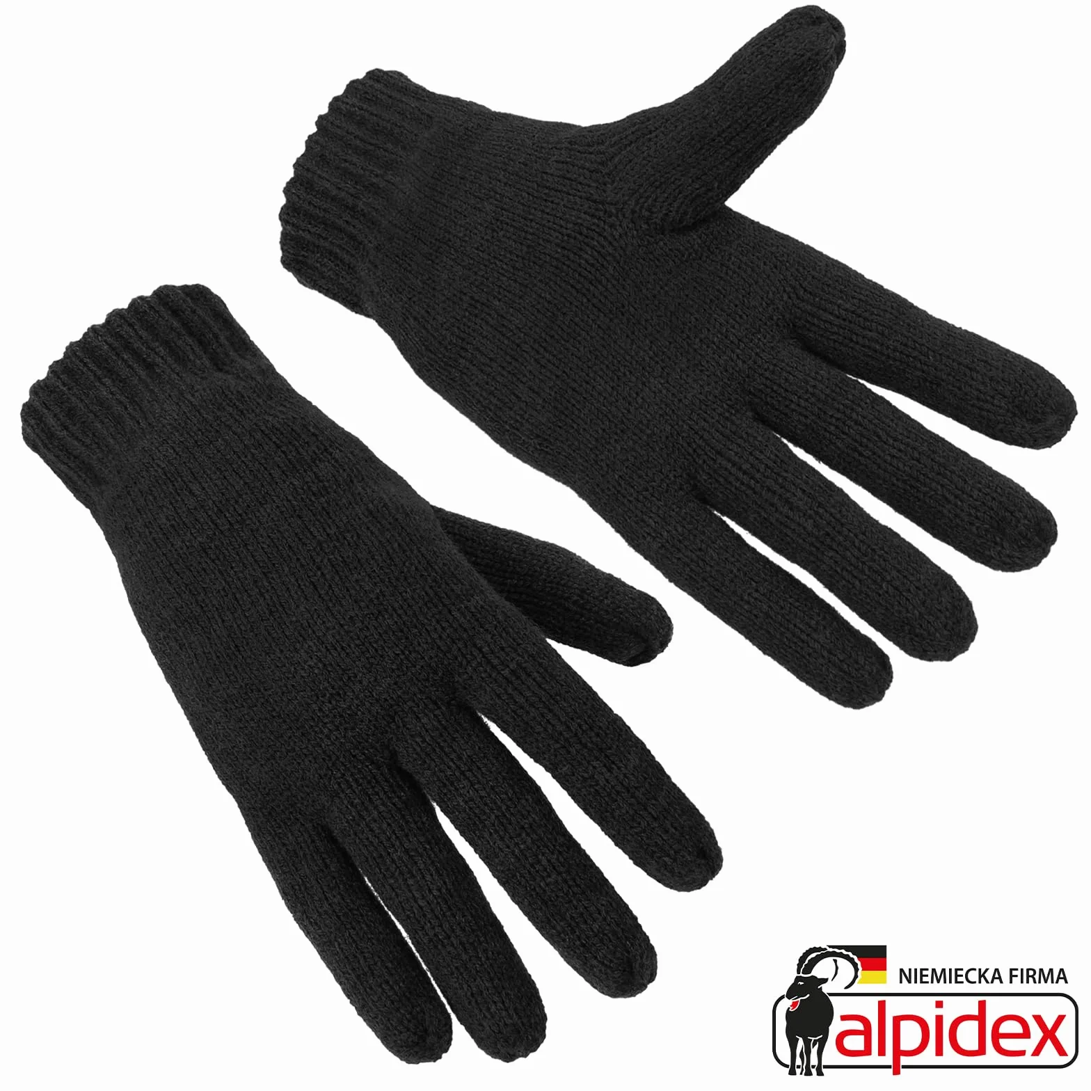 ALPIDEX Dziane Rękawice Termiczne Podszewka Thinsulate Ciepłe Zimowe Sporty Rękawiczki Dzianiny Przyjazne dla skóry Oddychające 3M Unisex Damskie Mężczyźni