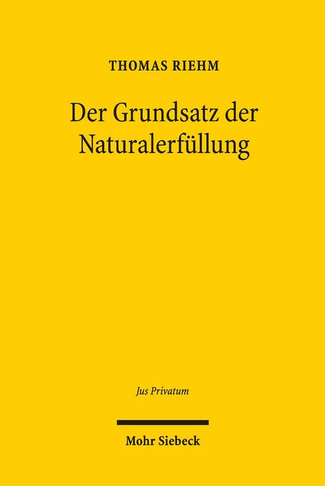 Der Grundsatz Der Naturalerfullung: 191